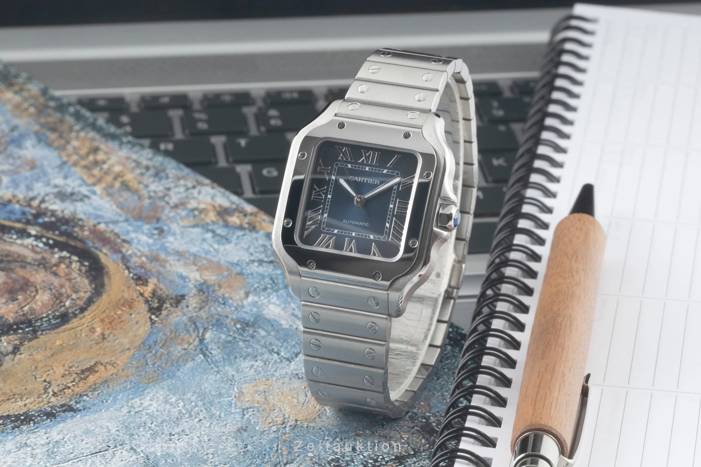 Cartier Santos steel automatic men's watch WSSA0063, 4075 LP: 7600EUR  [2400829] - Image 2
