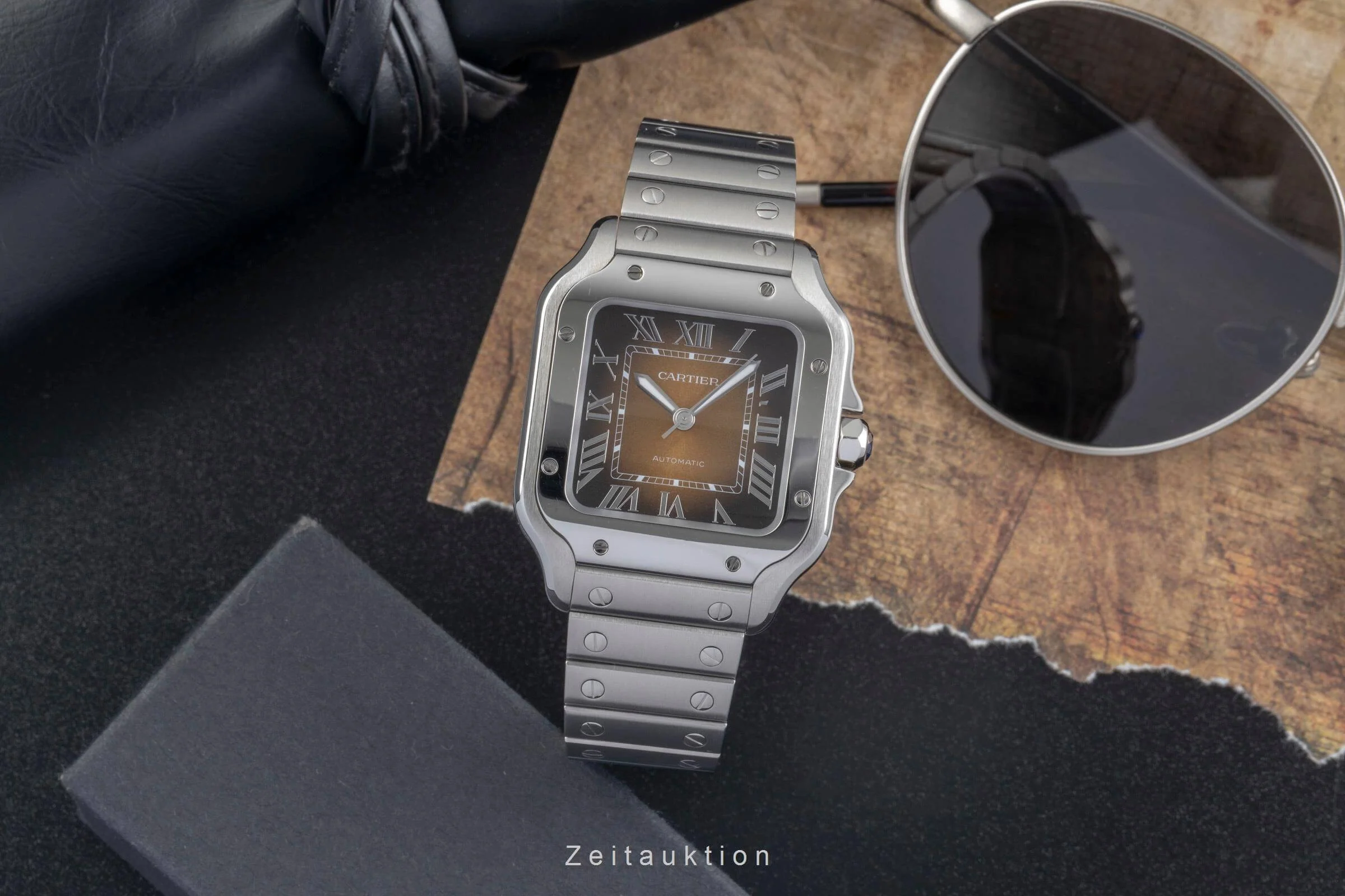 Cartier Santos steel automatic men's watch WSSA0065 LP: 7600EUR  [2406604] - Image 3