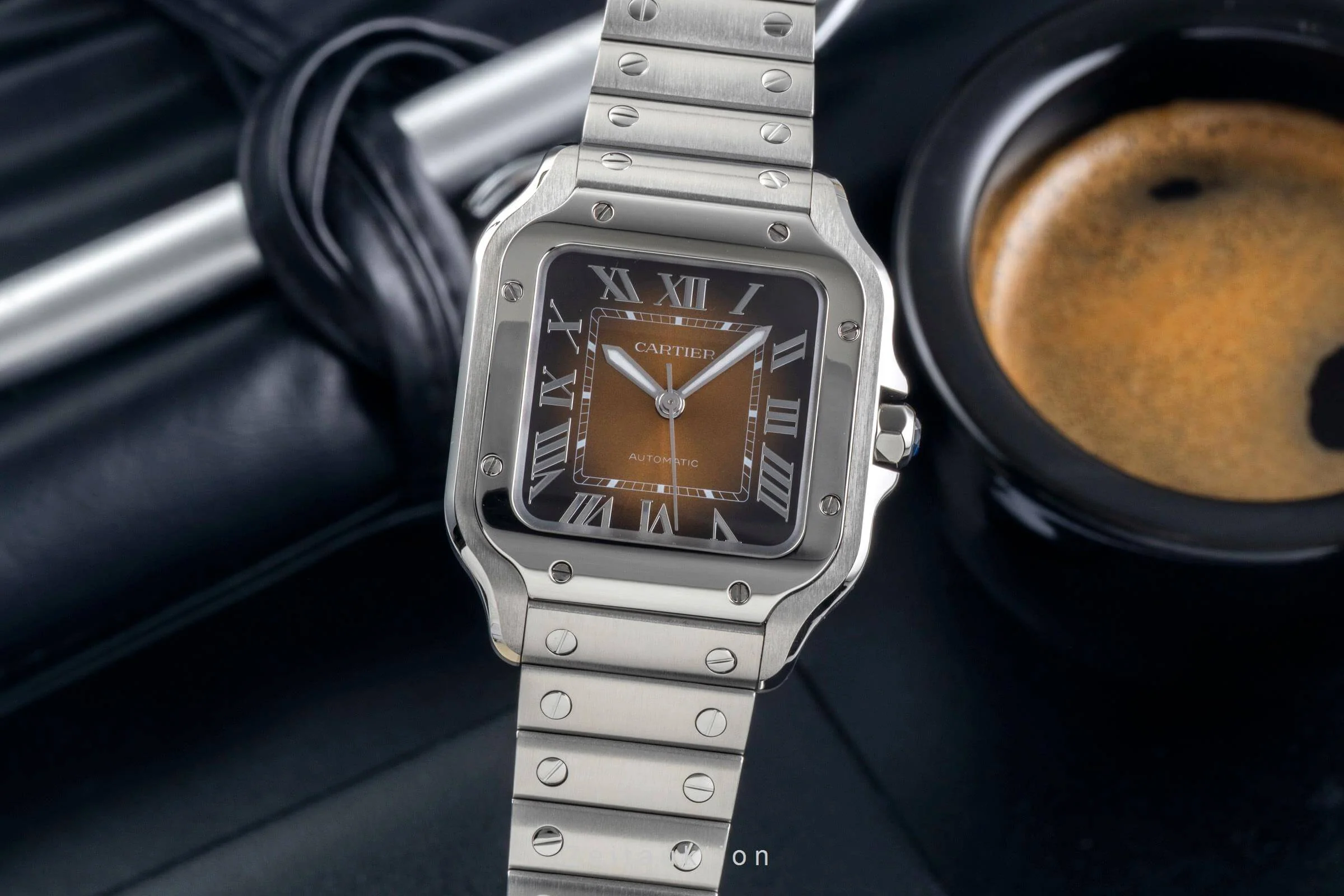 Cartier Santos steel automatic men's watch WSSA0065 LP: 7600EUR  [2500948] - Image 2