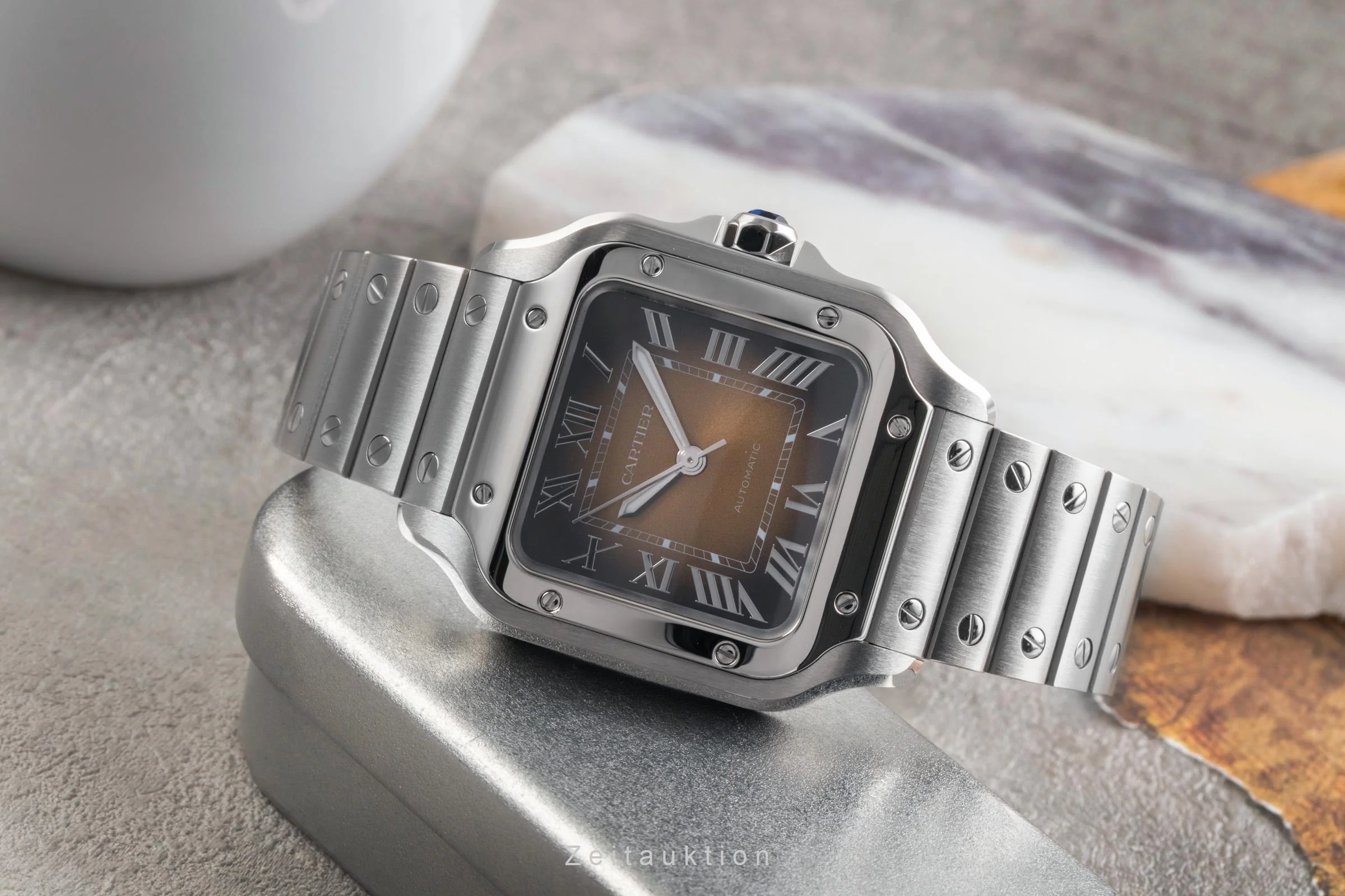 Cartier Santos steel automatic men's watch WSSA0065 LP: 8850EUR  [2503516] - Image 3