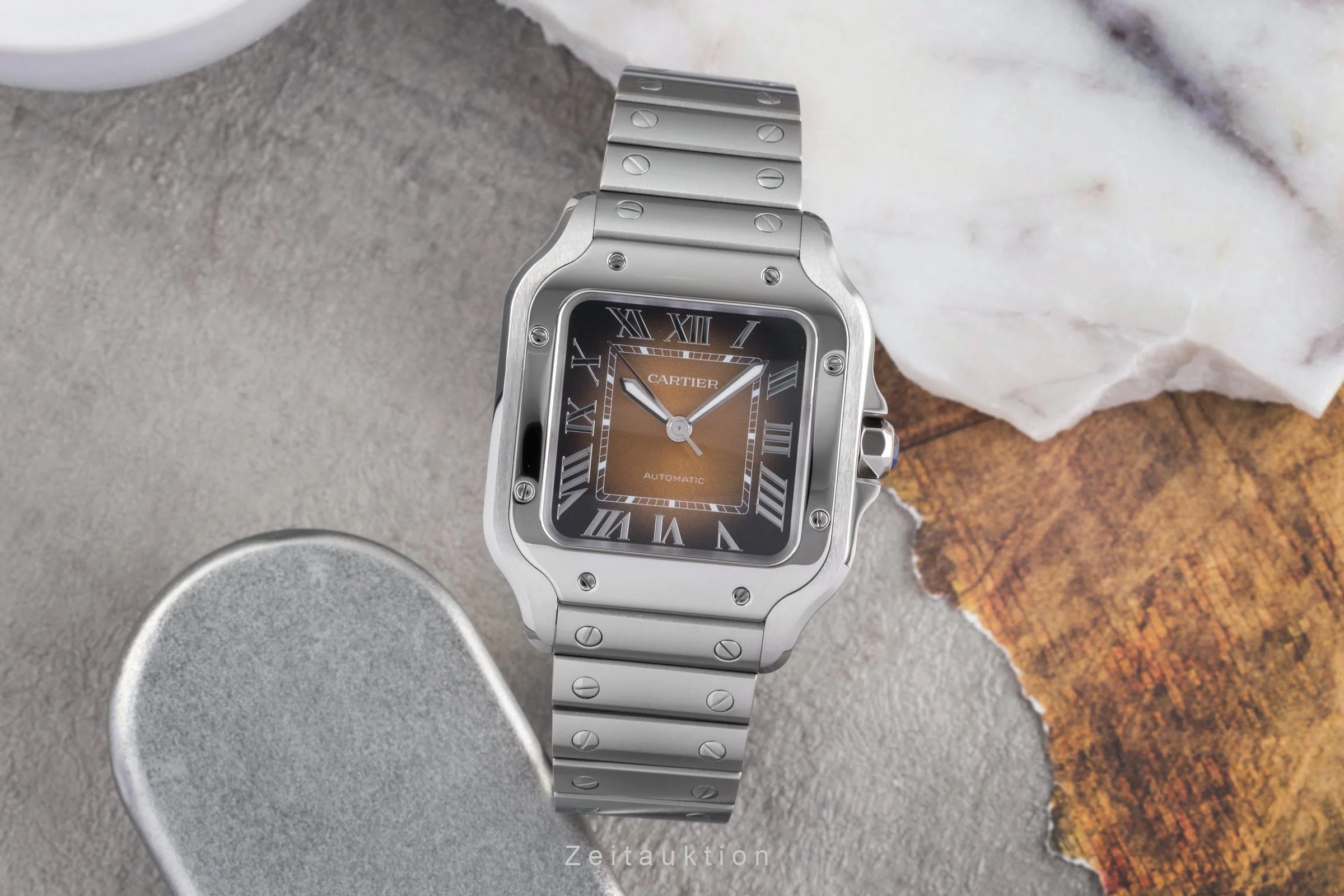 Cartier Santos steel automatic men's watch WSSA0065 LP: 8850EUR  [2503516] - Image 4