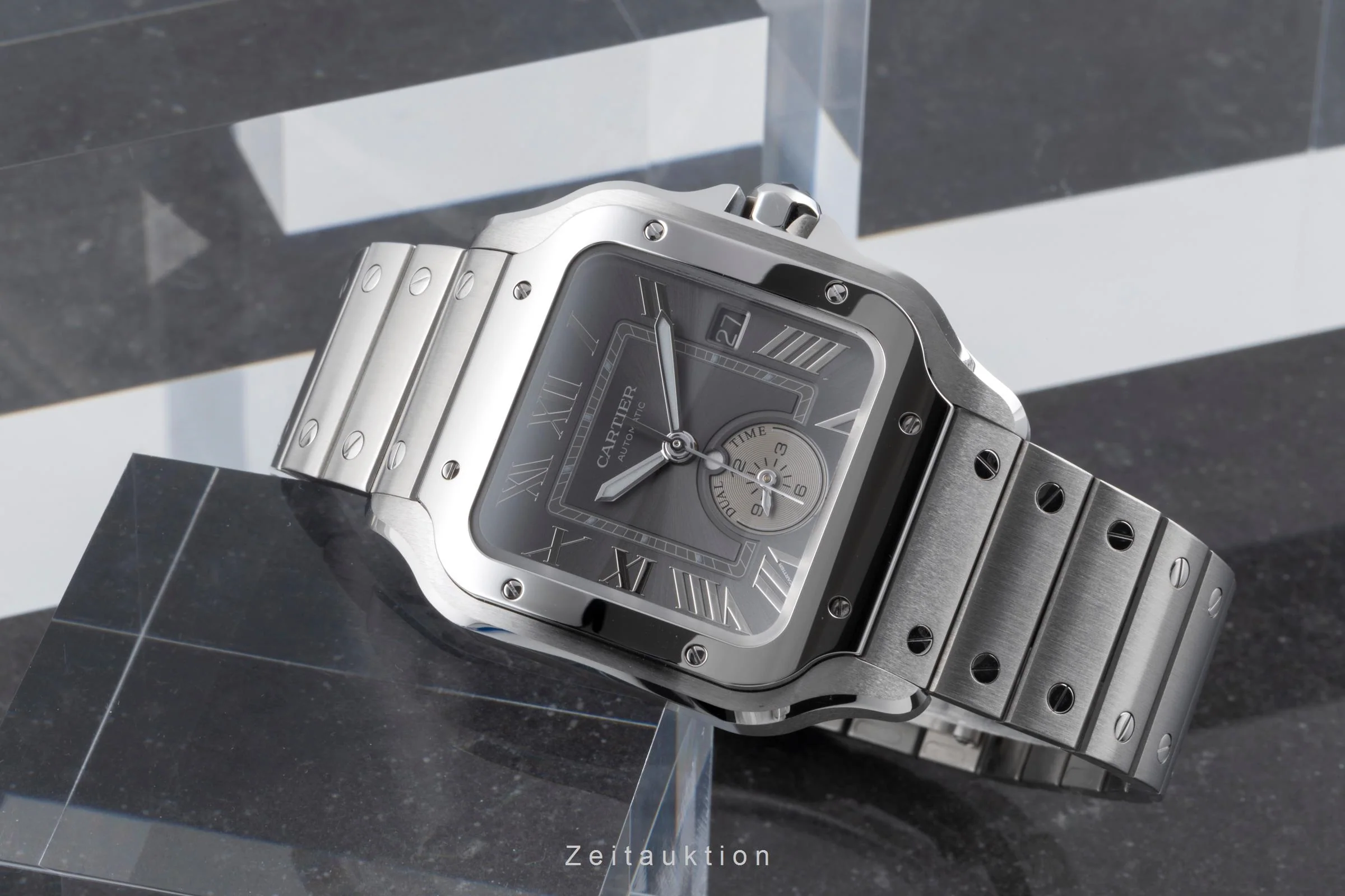 Cartier Santos steel automatic men's watch WSSA0076 LP: 10500EUR  [2504723] - Image 3