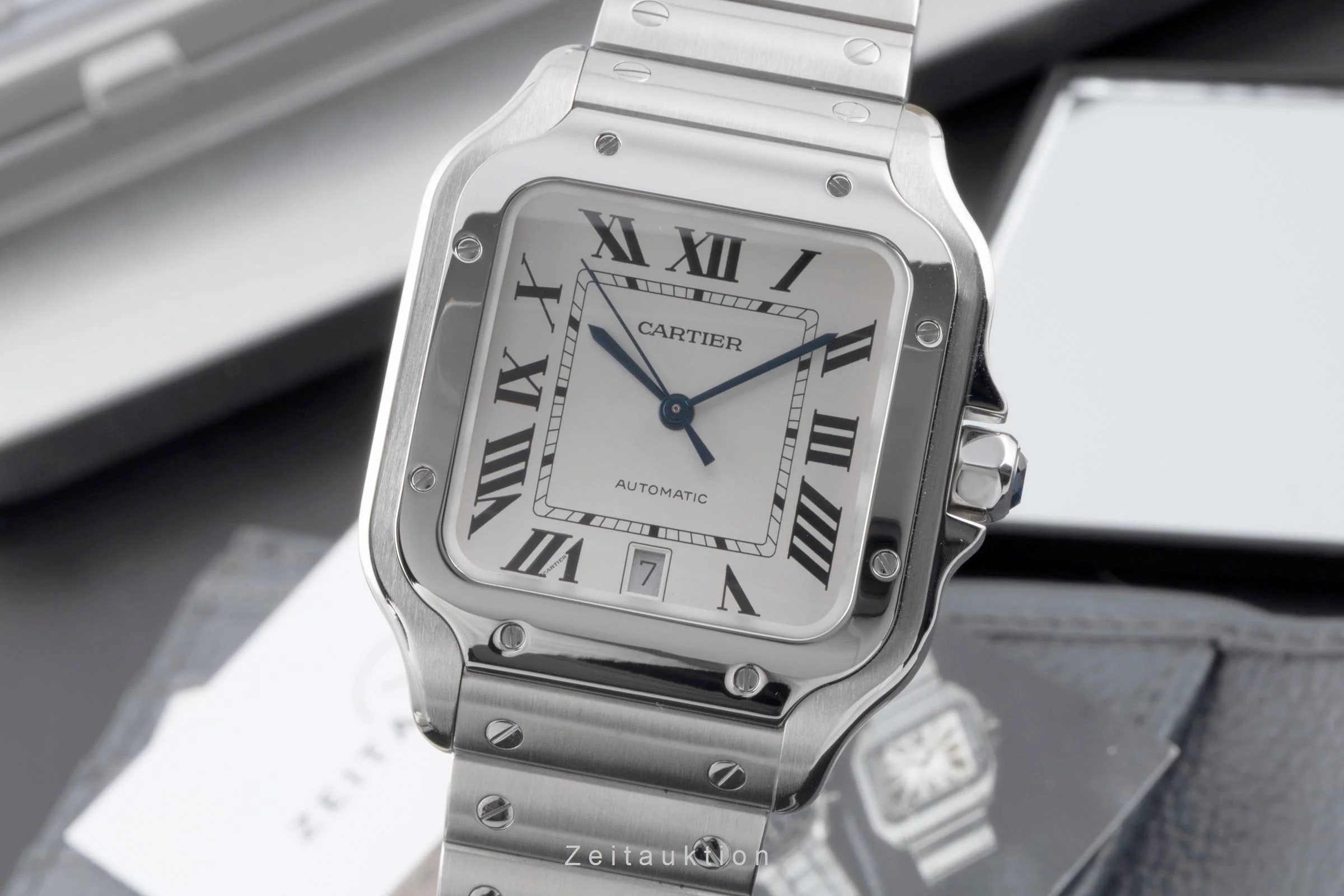 Cartier Santos steel automatic unisex WSSA0009 LP: 8850EUR  [2506510] - Image 2