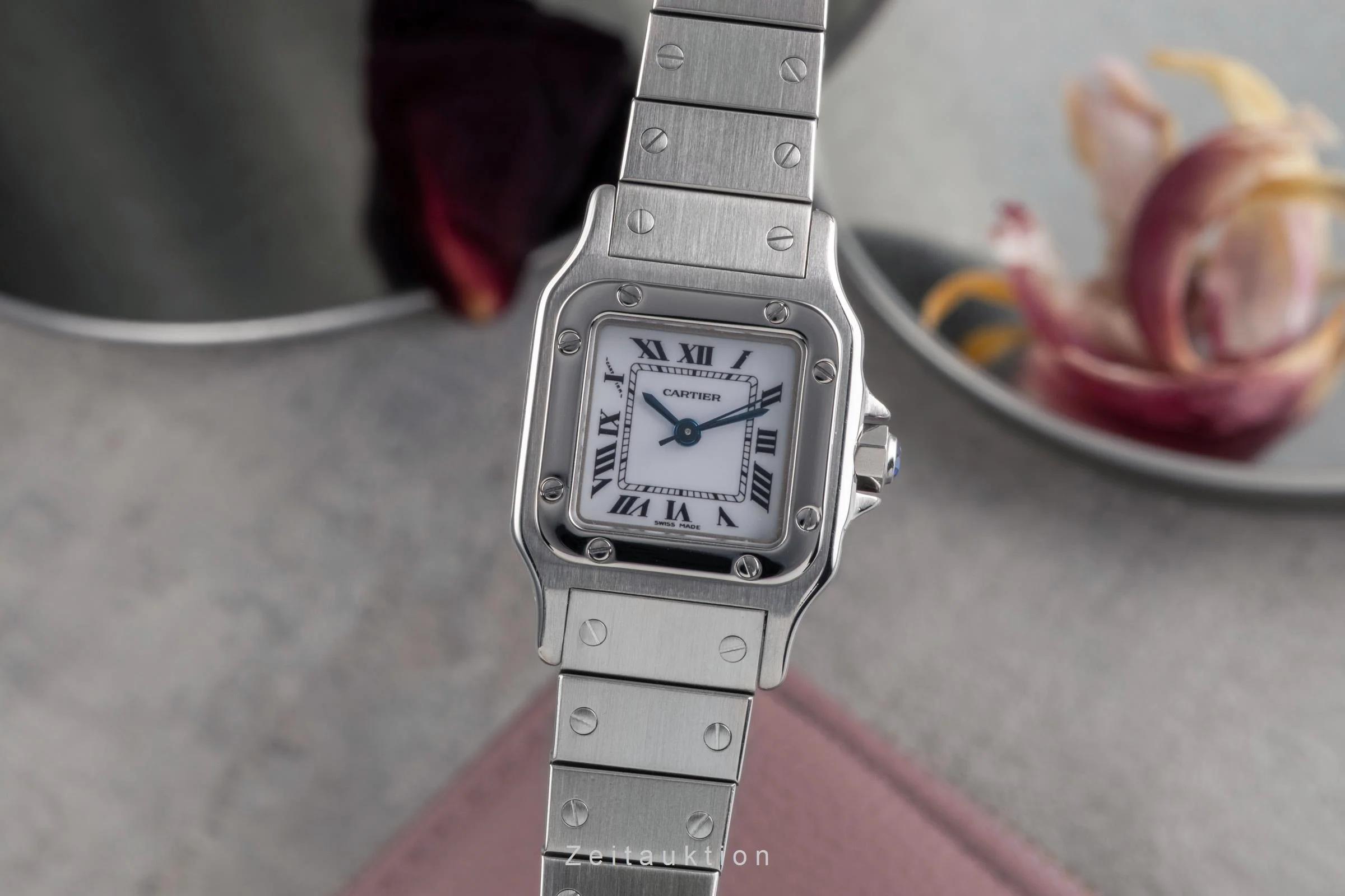 Cartier Santos steel automatic women's watch 0901  [2502518] - Image 2