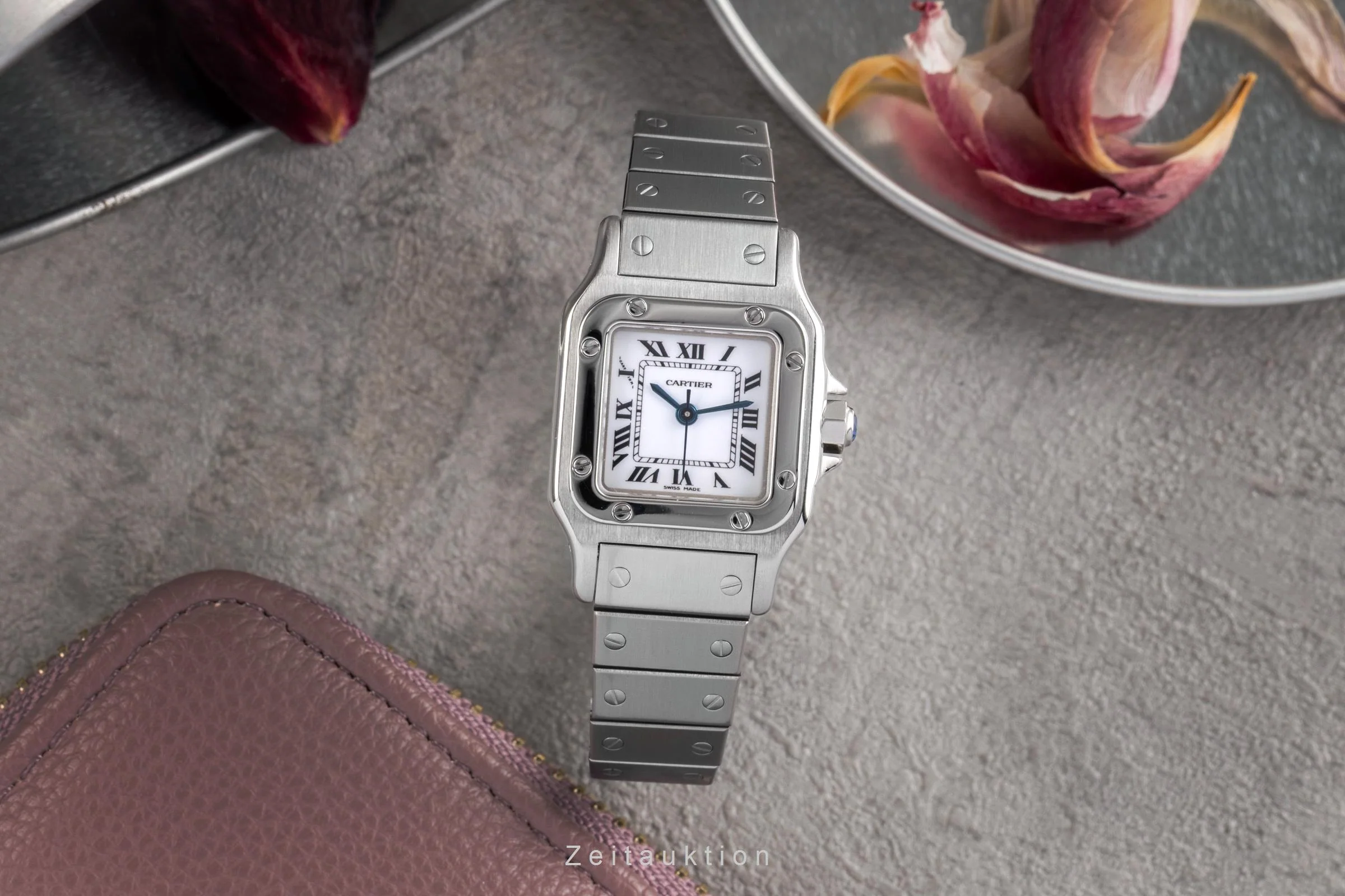 Cartier Santos steel automatic women's watch 0901  [2502518] - Image 4