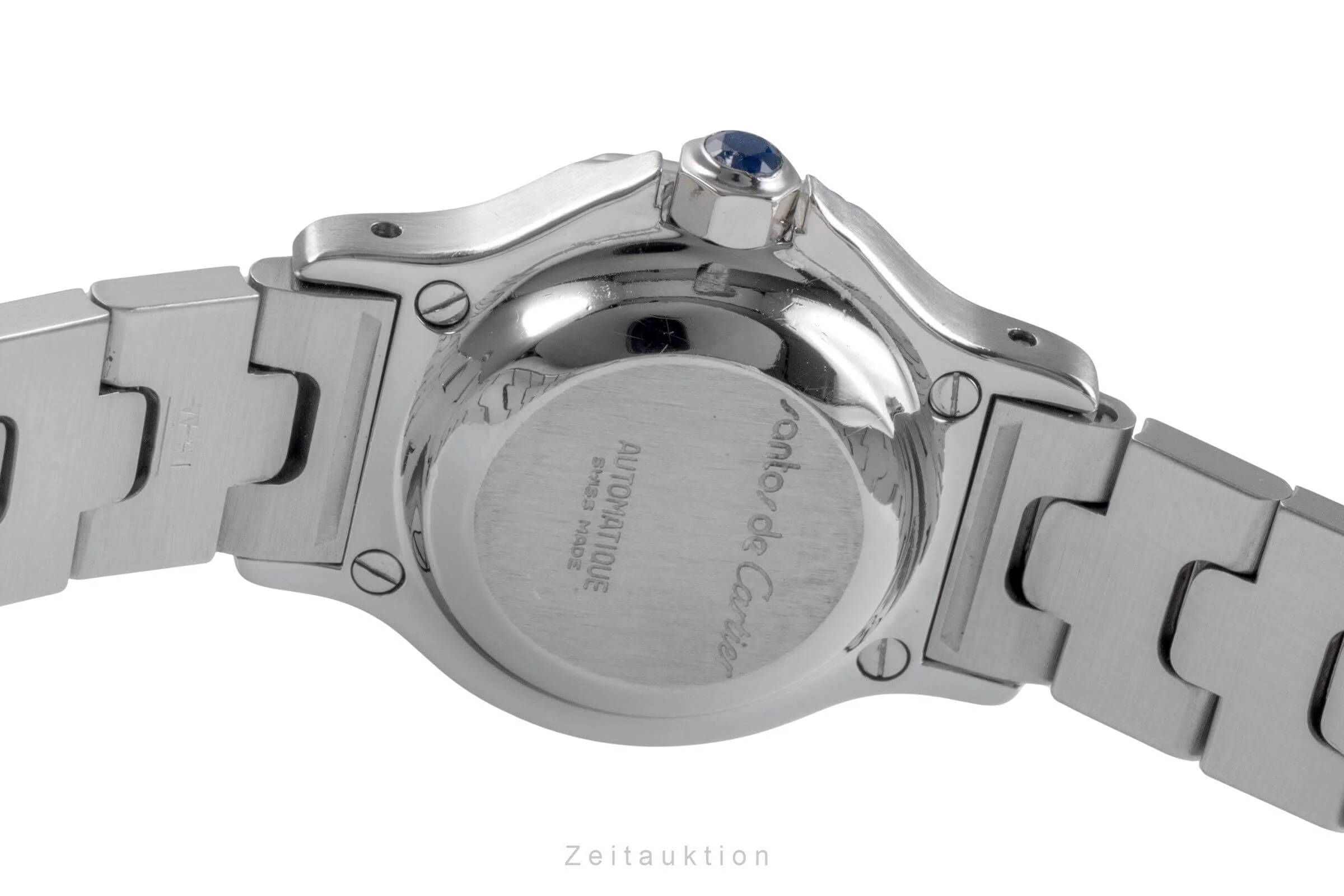 Cartier Santos steel automatic women's watch 0906  [2500050] - Image 10