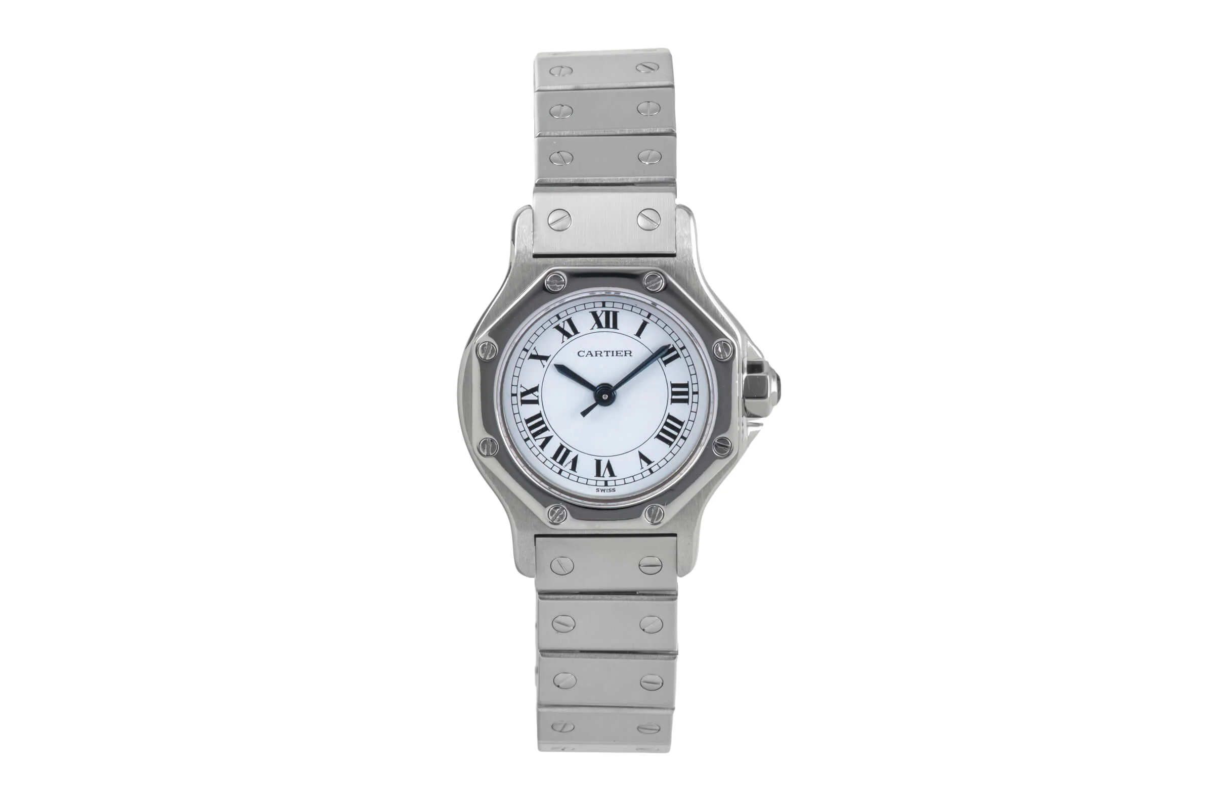 Cartier Santos steel automatic women's watch 0906  [2500050] - Image 5