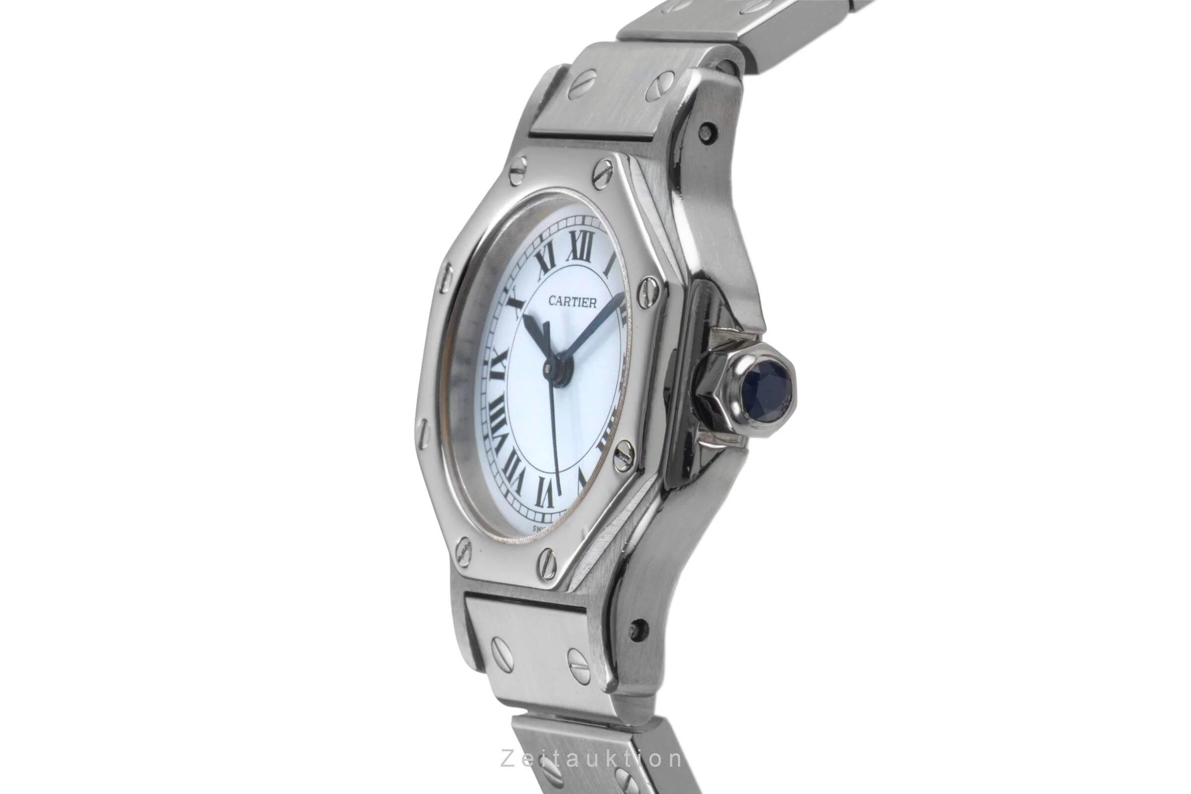 Cartier Santos steel automatic women's watch 0906  [2500050] - Image 7