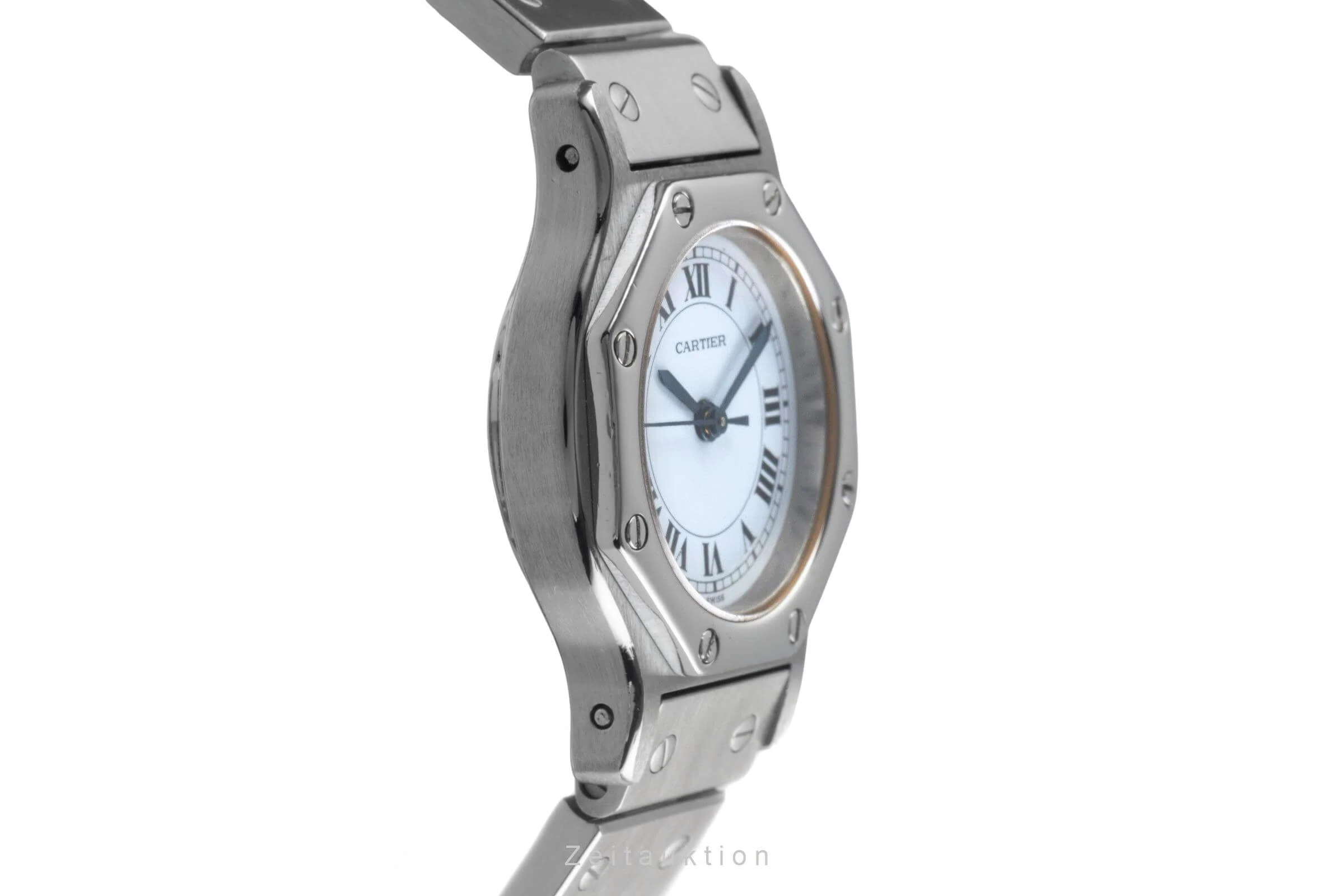 Cartier Santos steel automatic women's watch 0906  [2500050] - Image 8