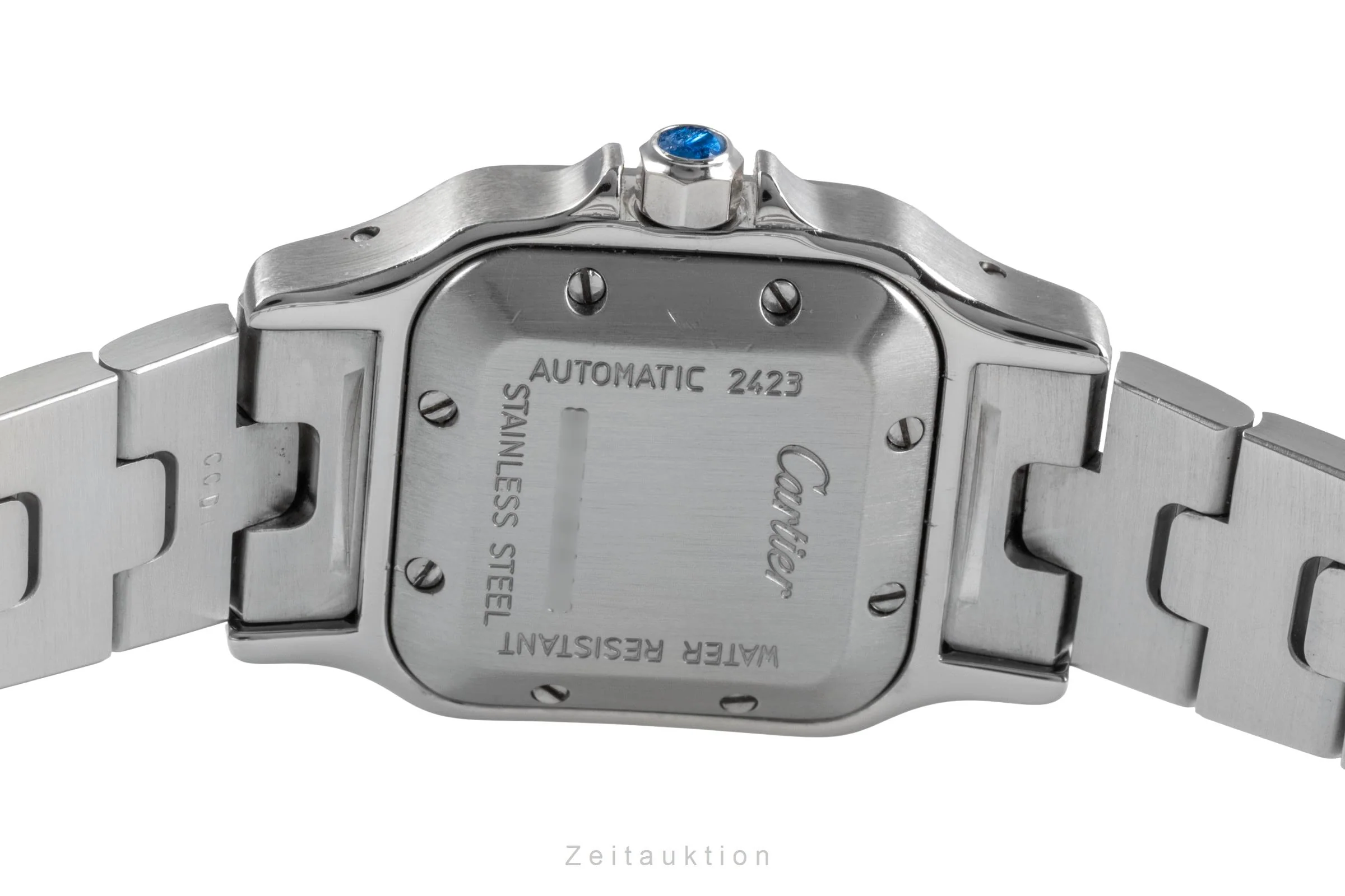 Cartier Santos steel automatic women's watch W20044D6  [2406091] - Image 12