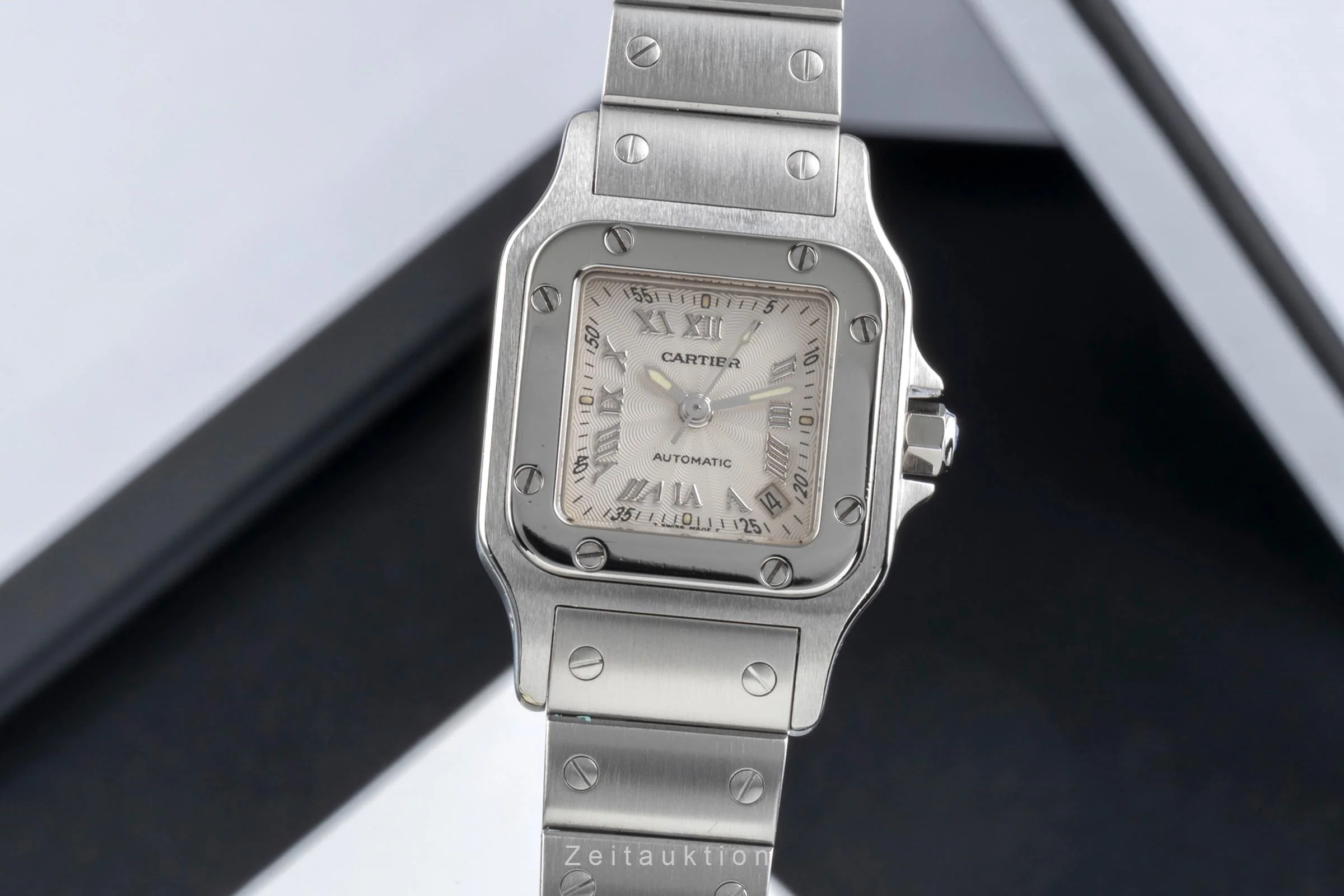 Cartier Santos steel automatic women's watch W20044D6  [2406091] - Image 2