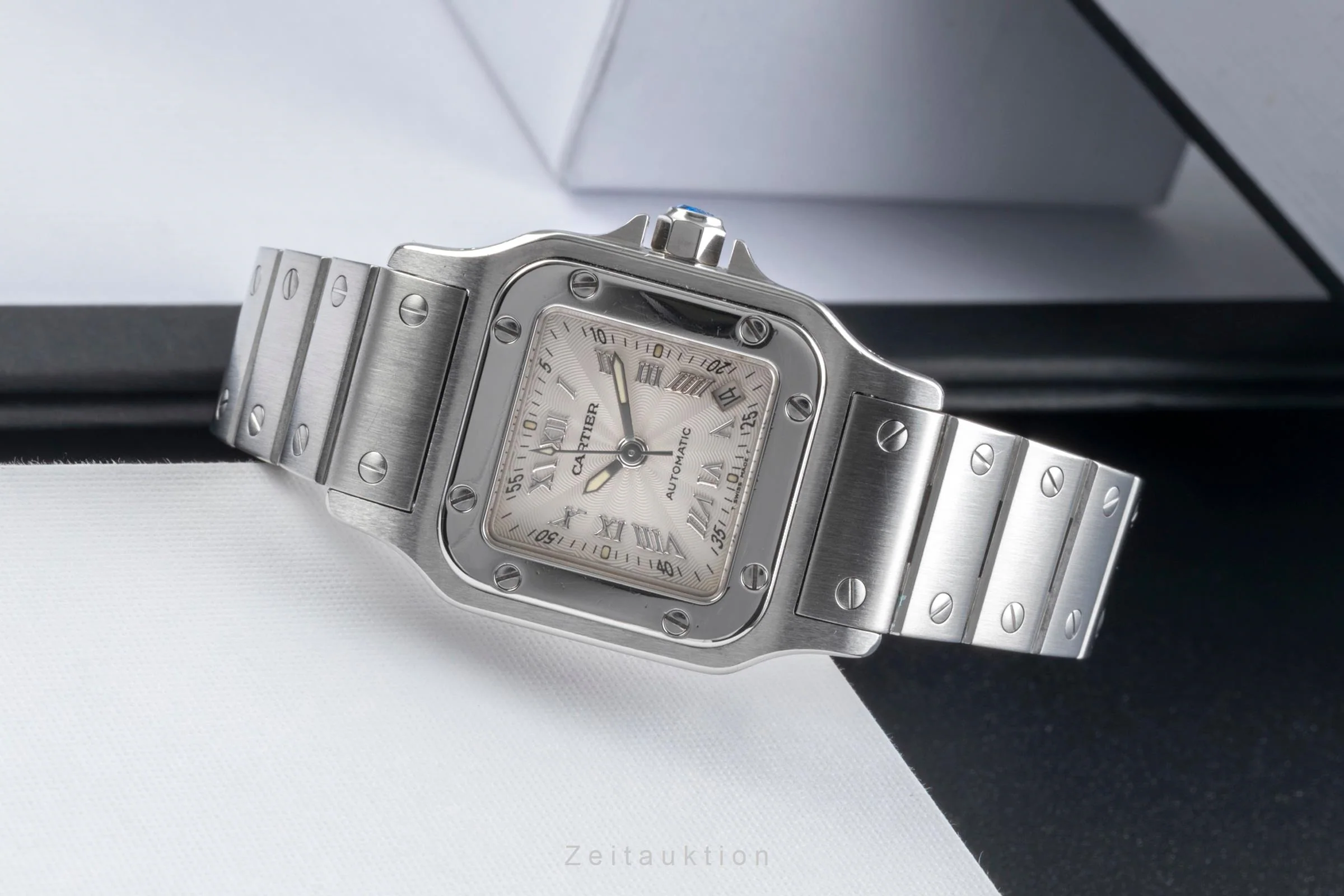 Cartier Santos steel automatic women's watch W20044D6  [2406091] - Image 3