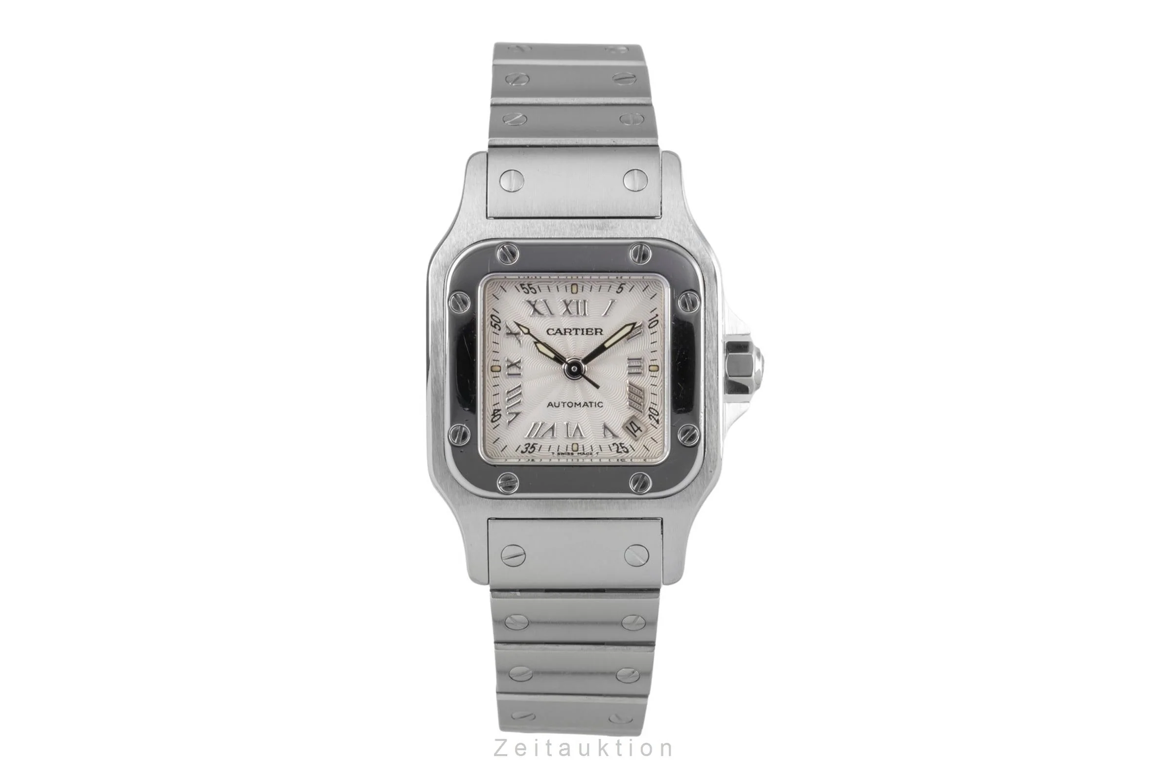 Cartier Santos steel automatic women's watch W20044D6  [2406091] - Image 5