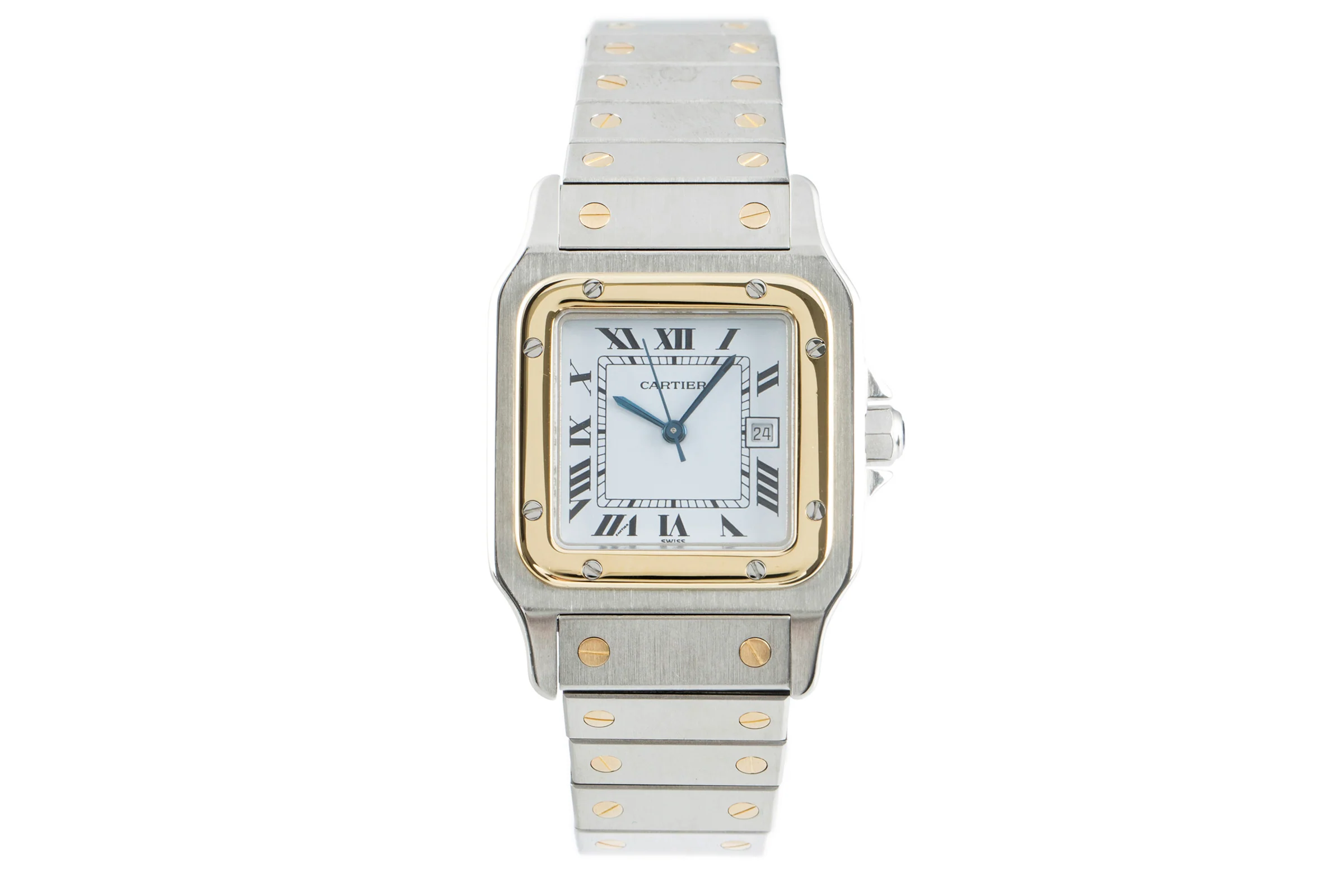 Cartier Santos steel / gold automatic men's watch 2961  [2108391] - Image 4