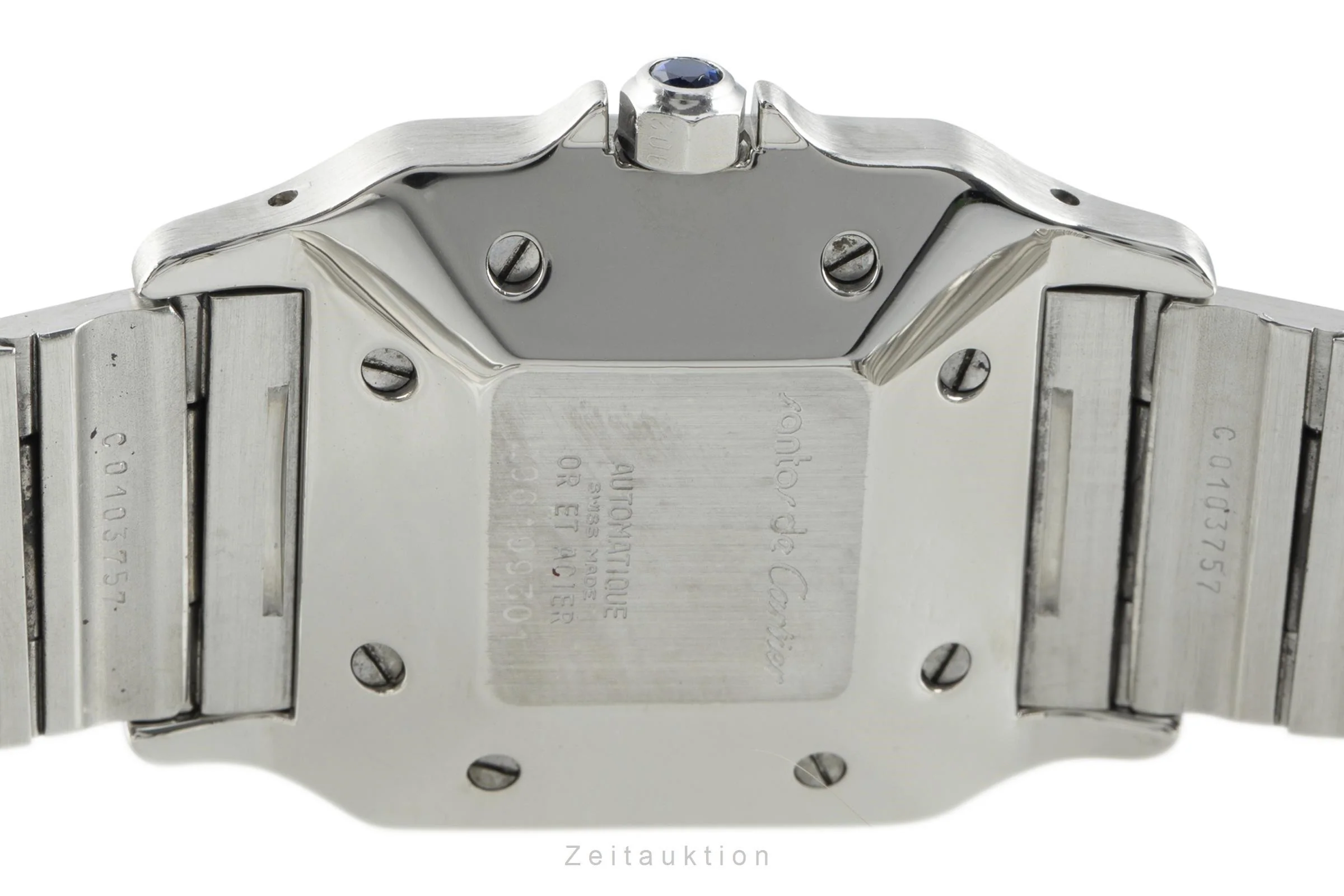 Cartier Santos steel / gold automatic men's watch 2961  [2108391] - Image 9