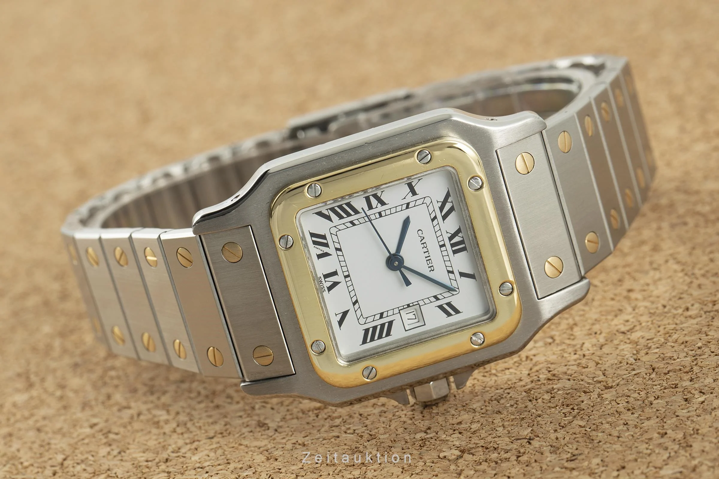 Cartier Santos steel / gold automatic men's watch 2961 LP: 9650EUR  [2109024] - Image 2