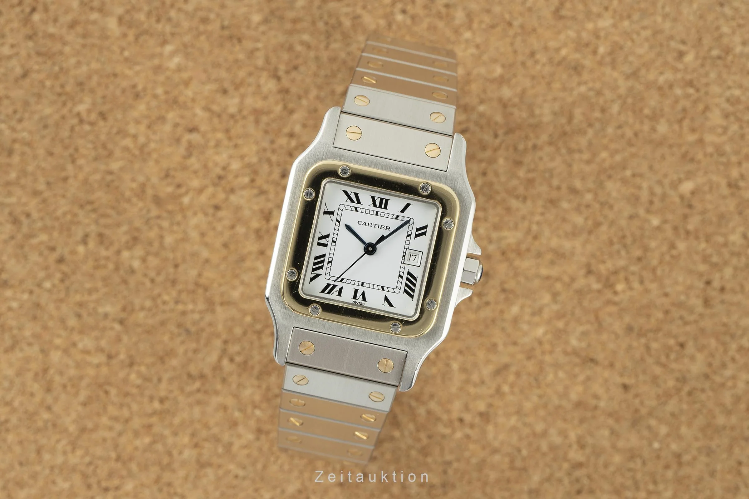 Cartier Santos steel / gold automatic men's watch 2961 LP: 9650EUR  [2109024] - Image 3