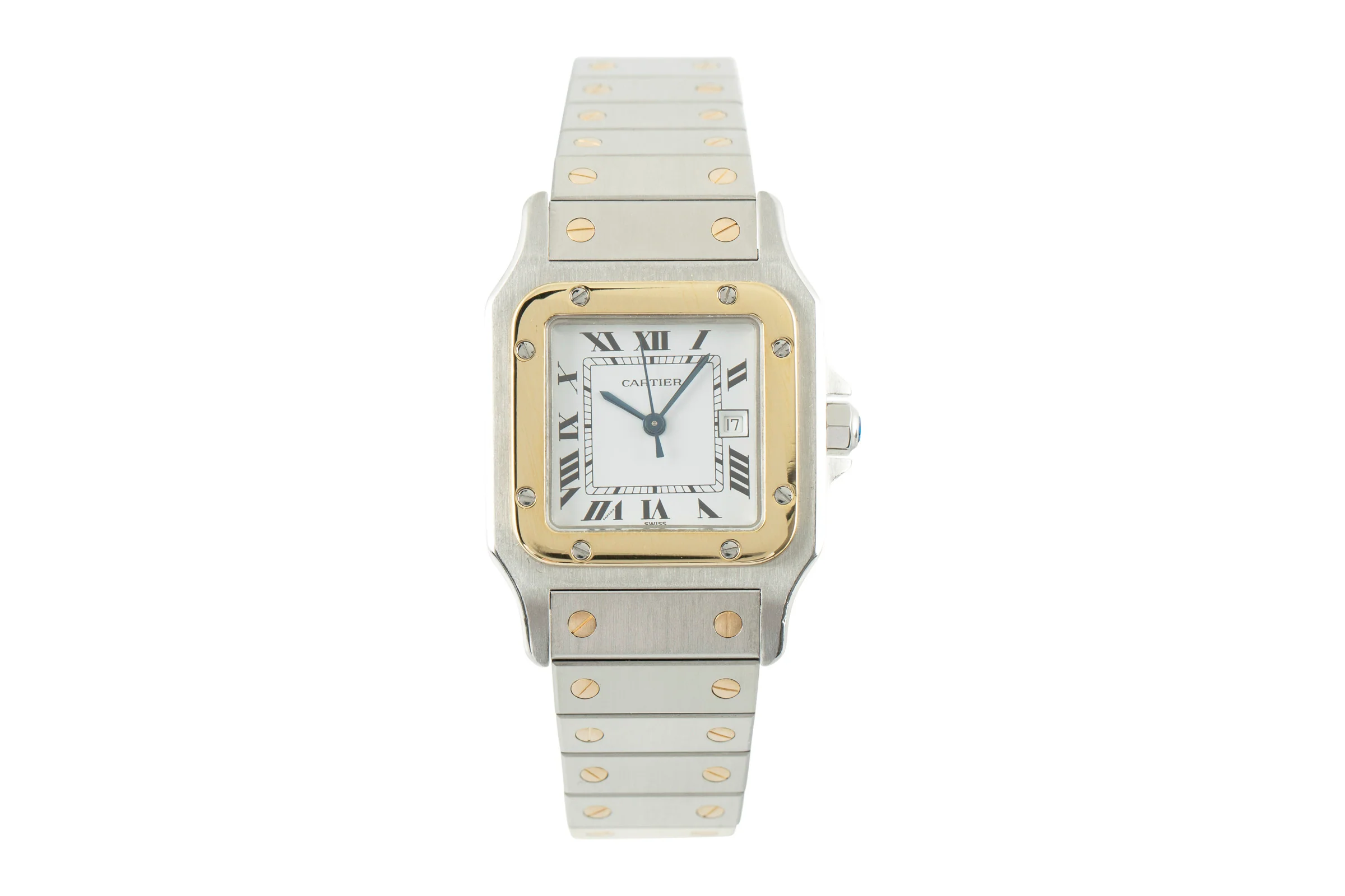 Cartier Santos steel / gold automatic men's watch 2961 LP: 9650EUR  [2109024] - Image 4