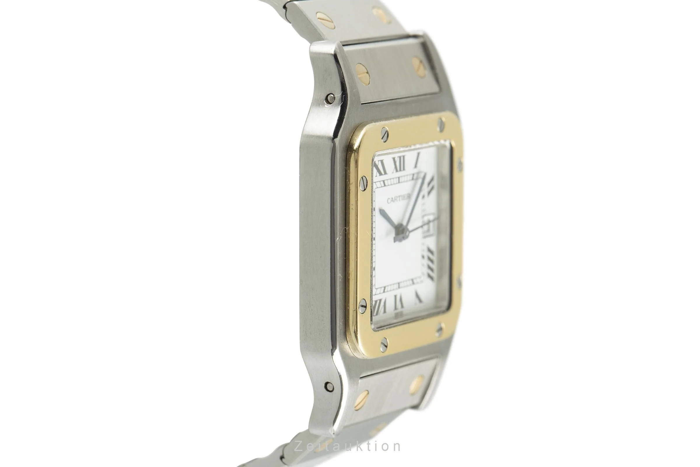 Cartier Santos steel / gold automatic men's watch 2961 LP: 9650EUR  [2109024] - Image 6