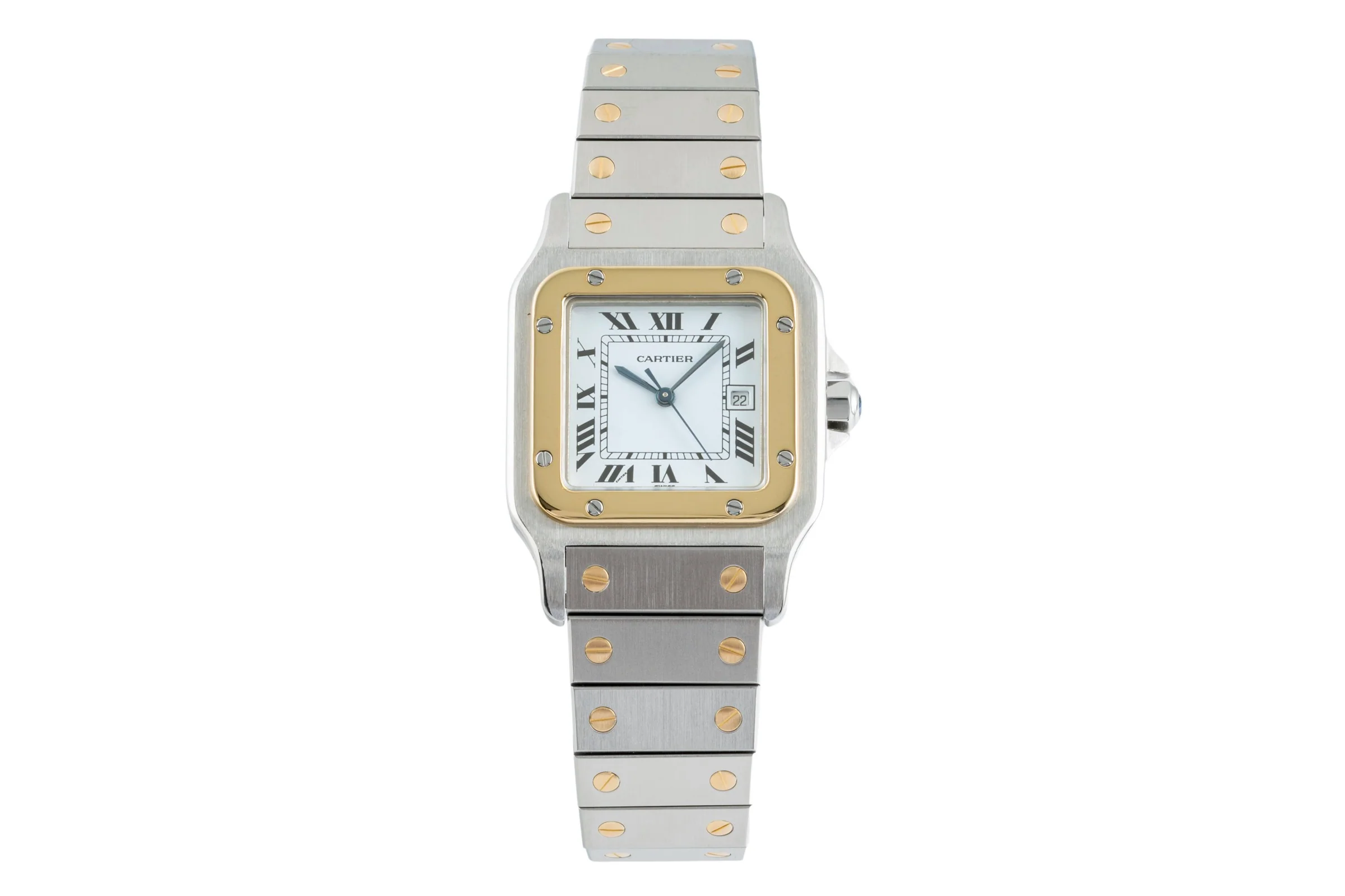 Cartier Santos steel / gold automatic men's watch 2961  [2401403] - Image 4