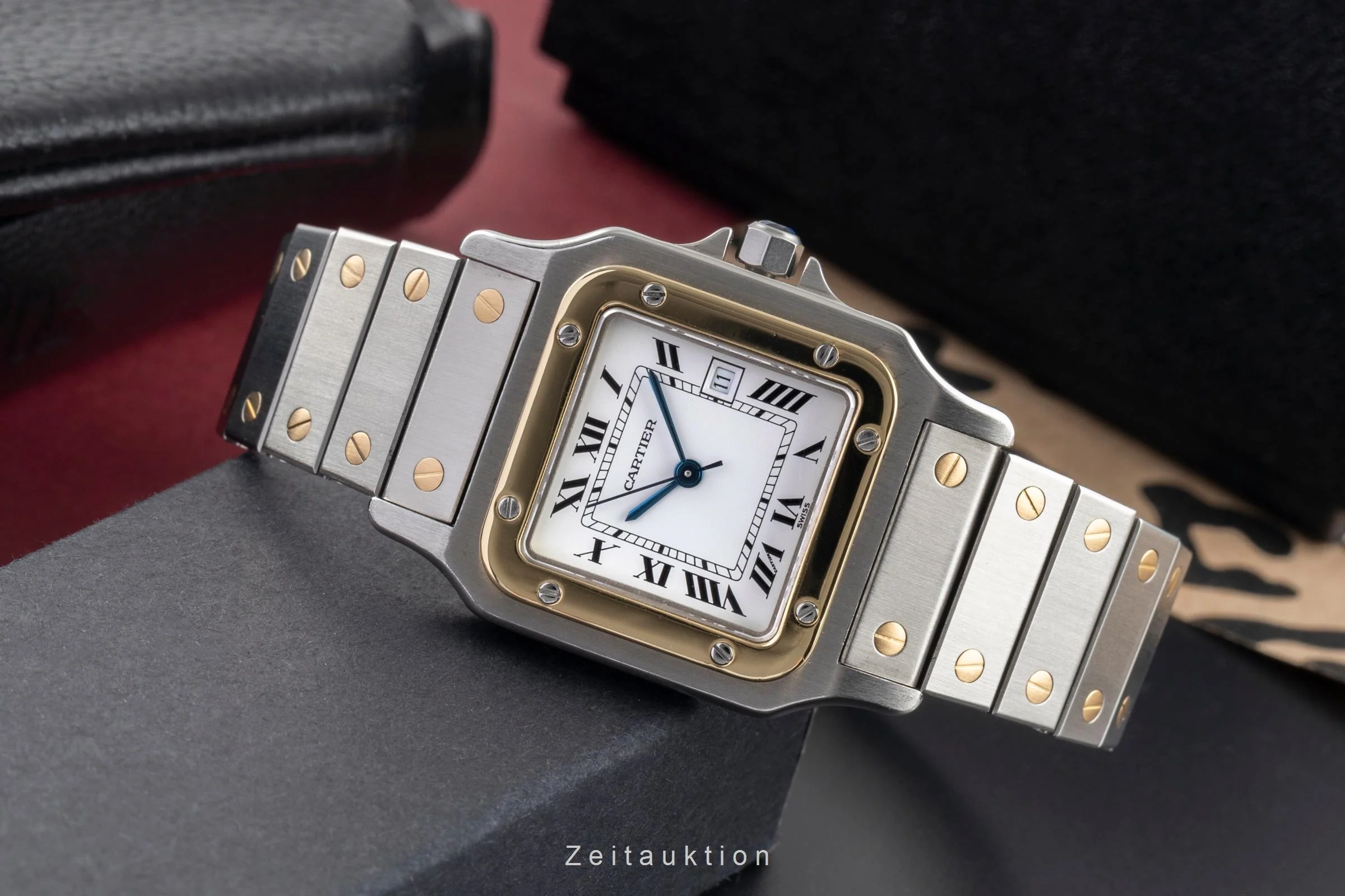 Cartier Santos steel / gold automatic men's watch 2961  [2504781] - Image 3