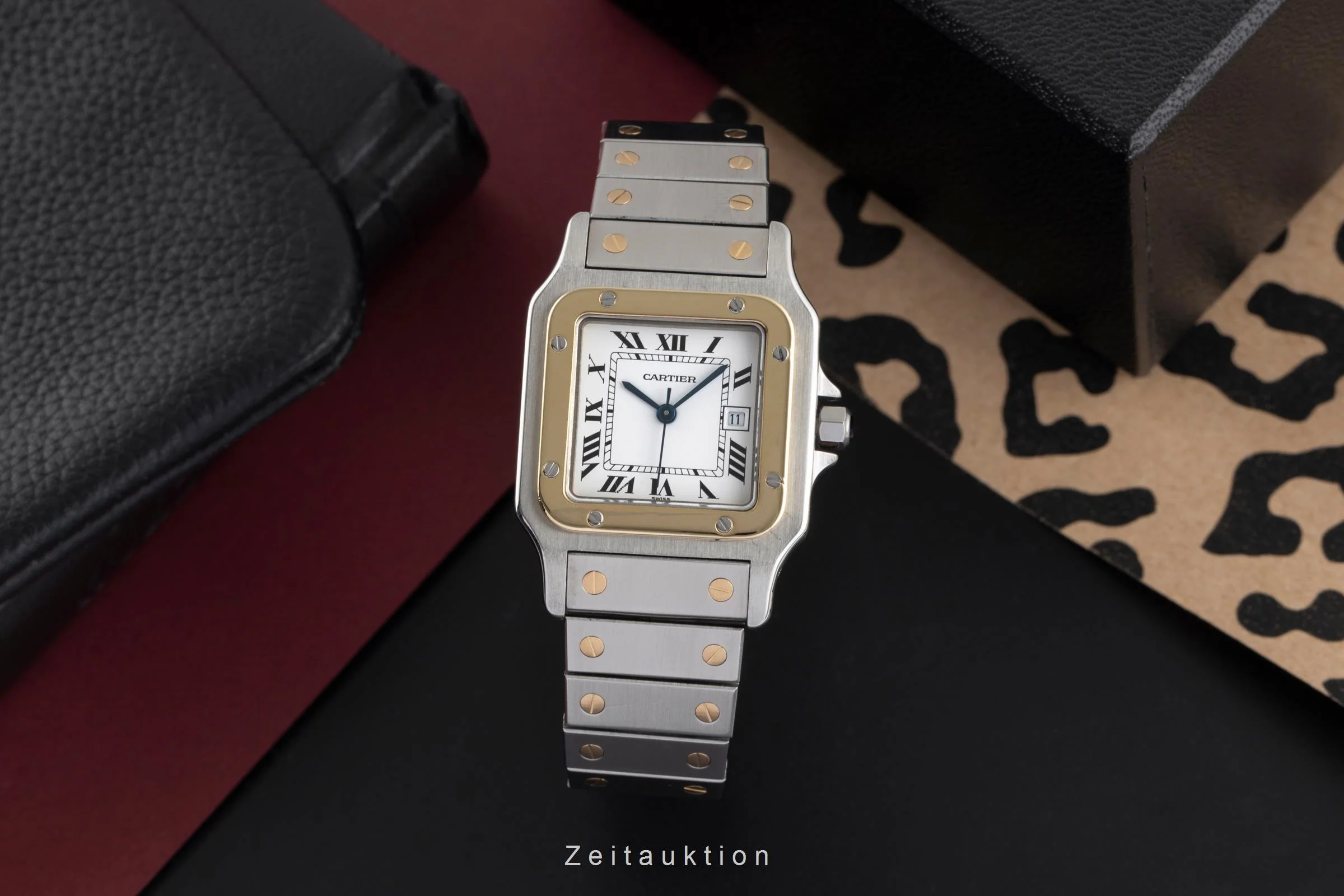 Cartier Santos steel / gold automatic men's watch 2961  [2504781] - Image 4