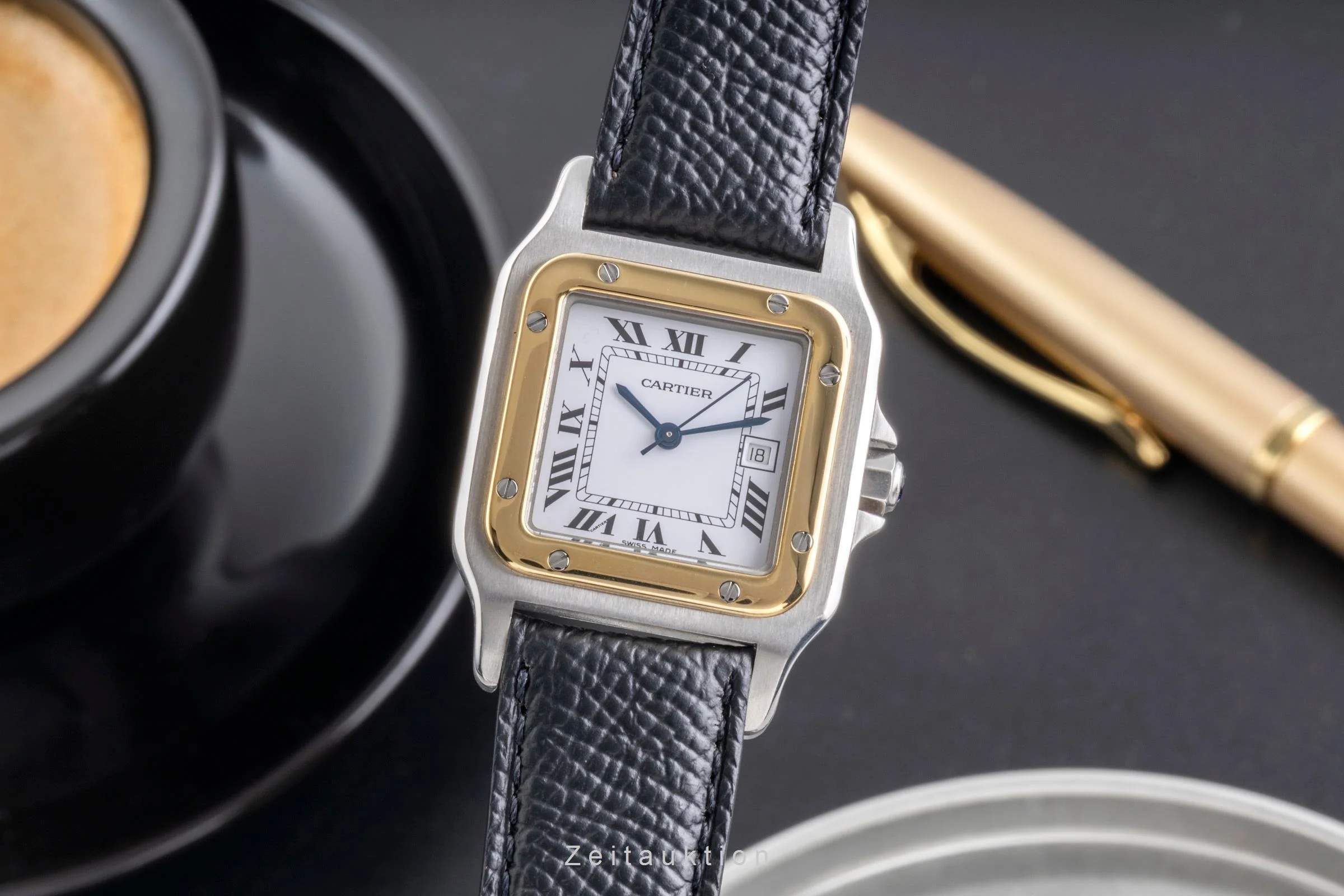 Cartier Santos steel / gold automatic men's watch 2961, 81036288  [2505035] - Image 2