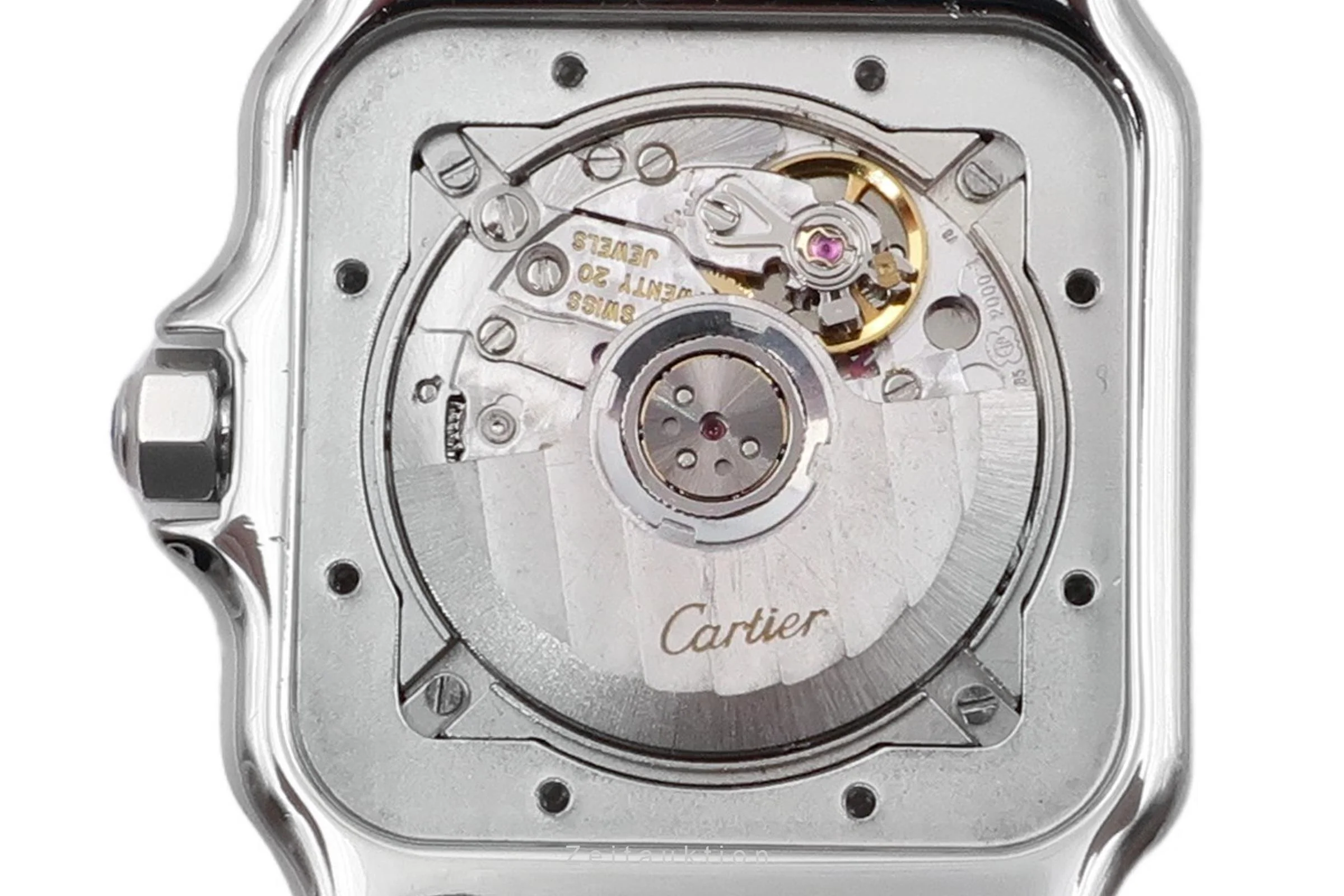 Cartier Santos steel / gold automatic men's watch W20041C4  [2504989] - Image 14