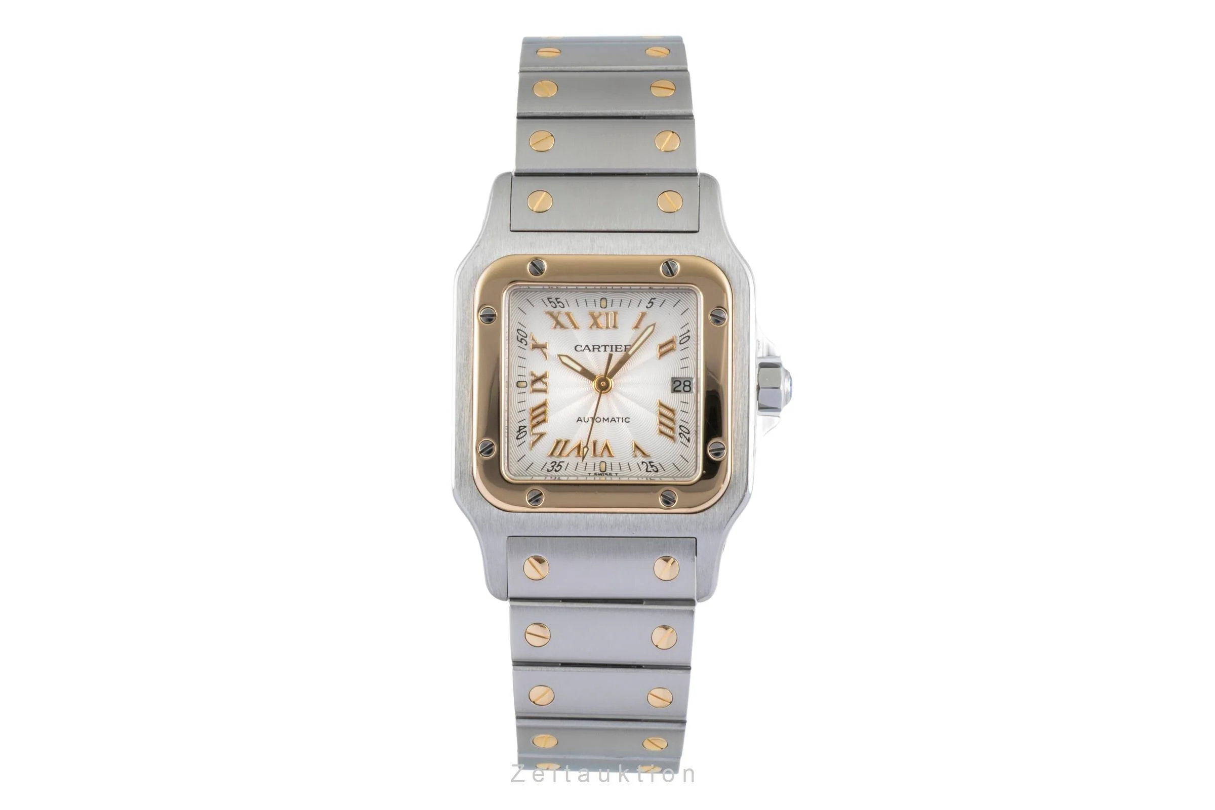 Cartier Santos steel / gold automatic men's watch W20041C4  [2504989] - Image 5