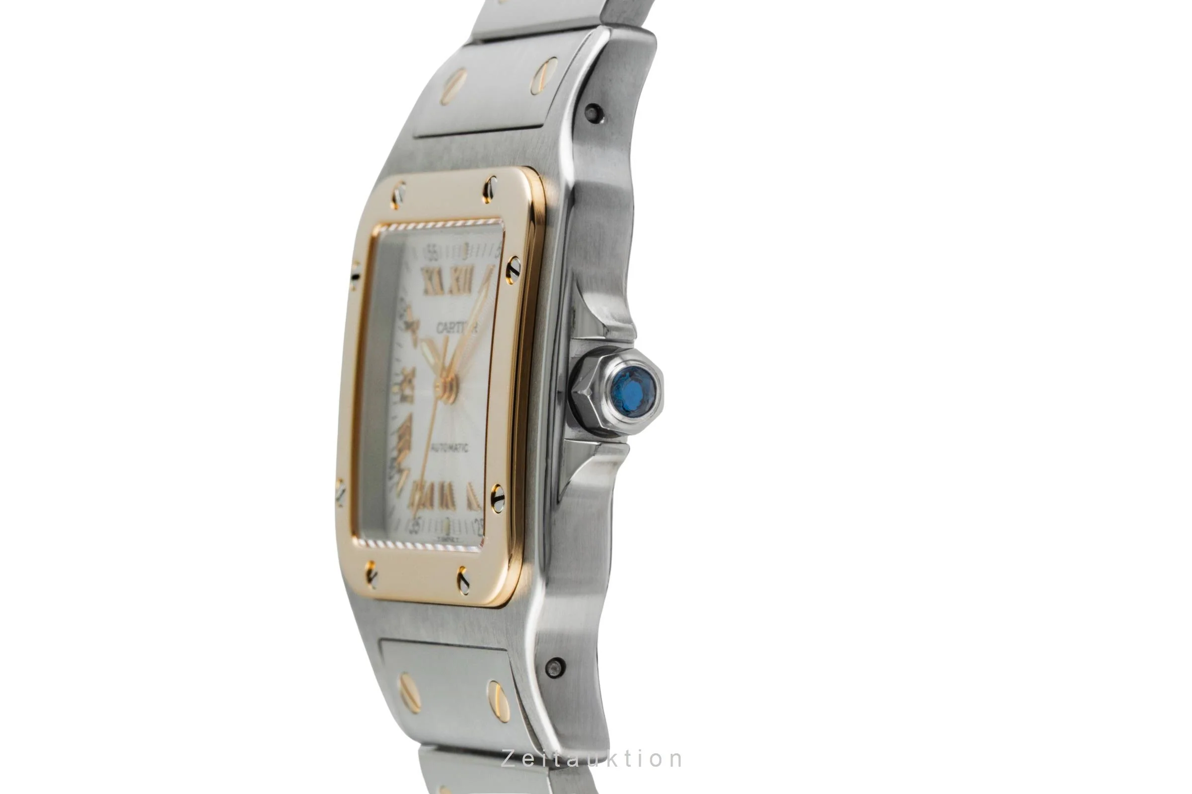 Cartier Santos steel / gold automatic men's watch W20041C4  [2504989] - Image 7