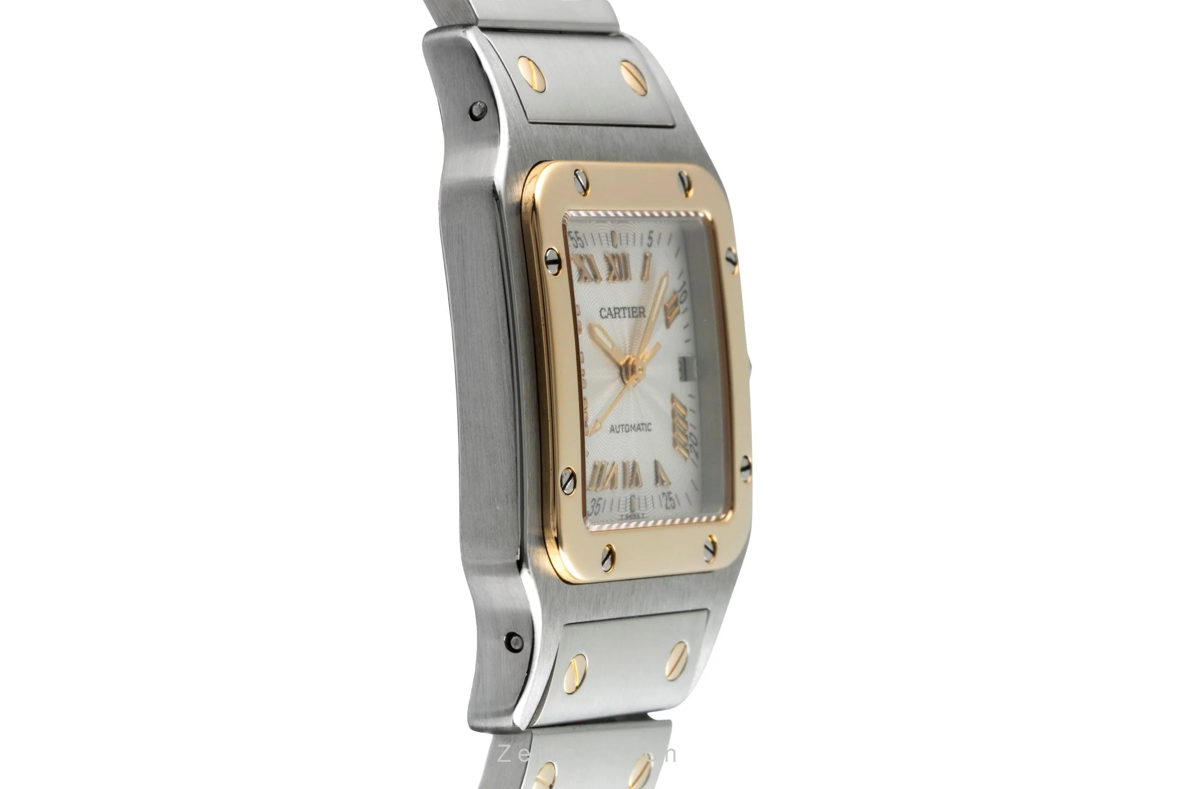 Cartier Santos steel / gold automatic men's watch W20041C4  [2504989] - Image 8