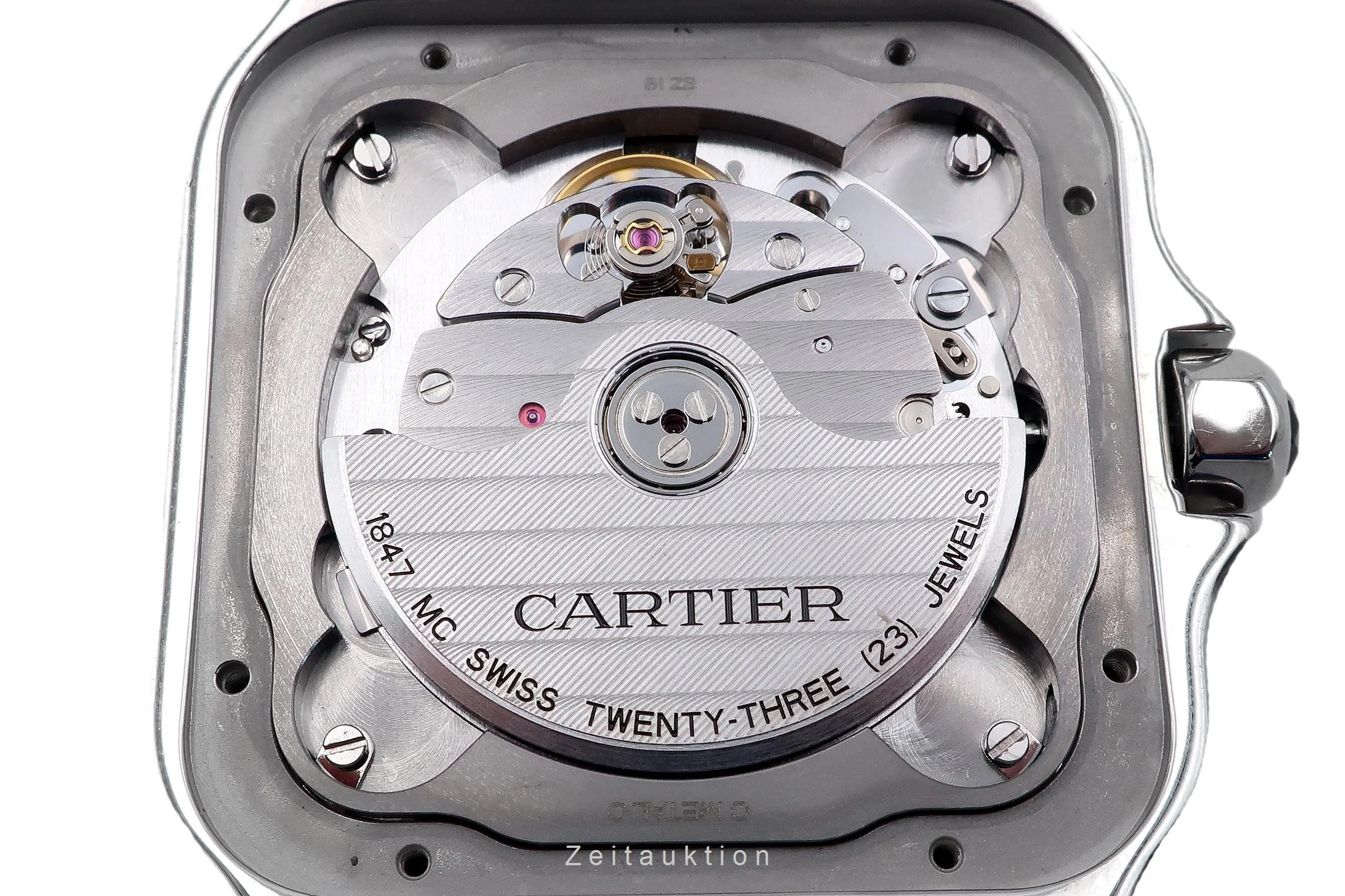 Cartier Santos steel / gold automatic men's watch W2SA0006  [2302946] - Image 13