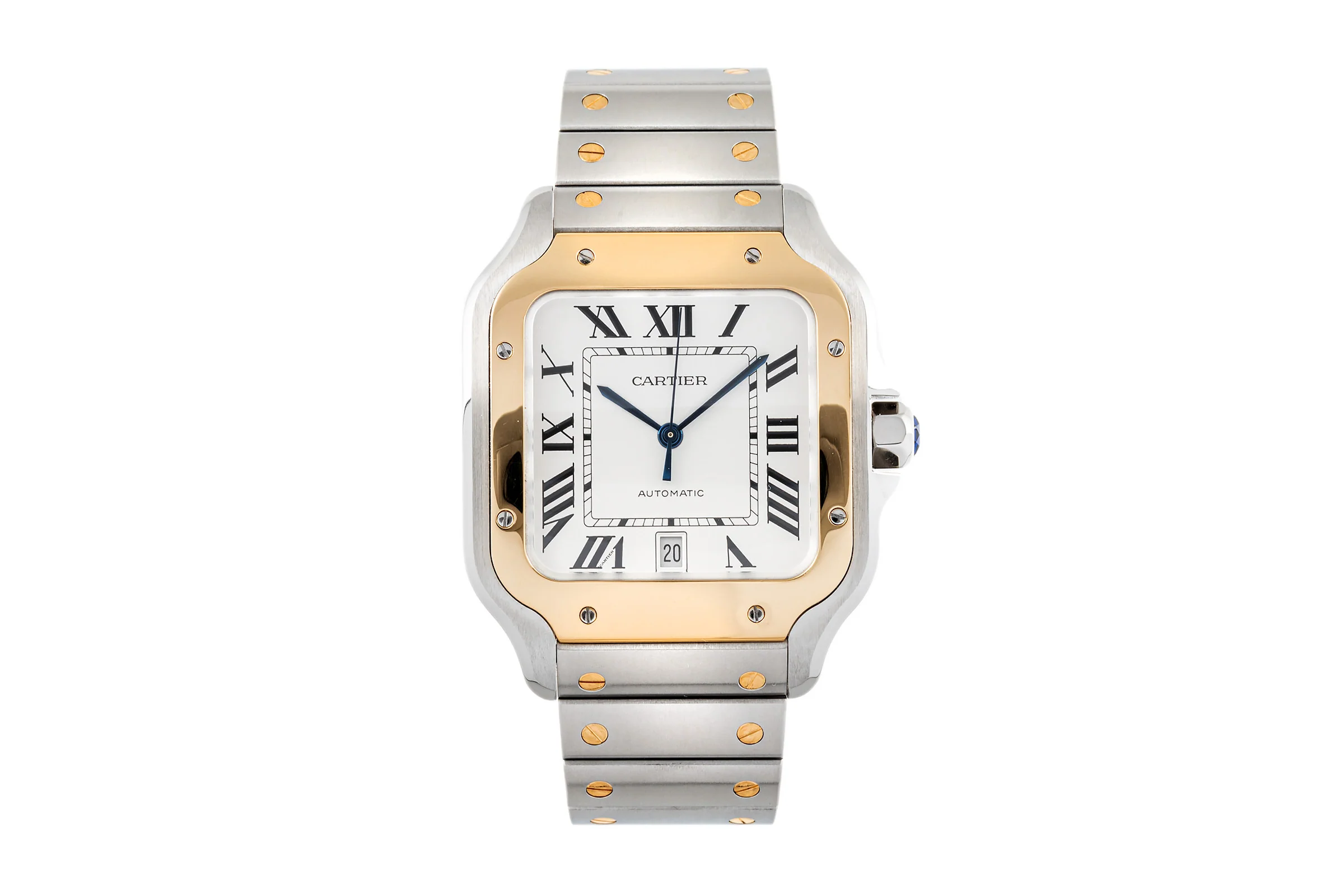 Cartier Santos steel / gold automatic men's watch W2SA0006  [2302946] - Image 4