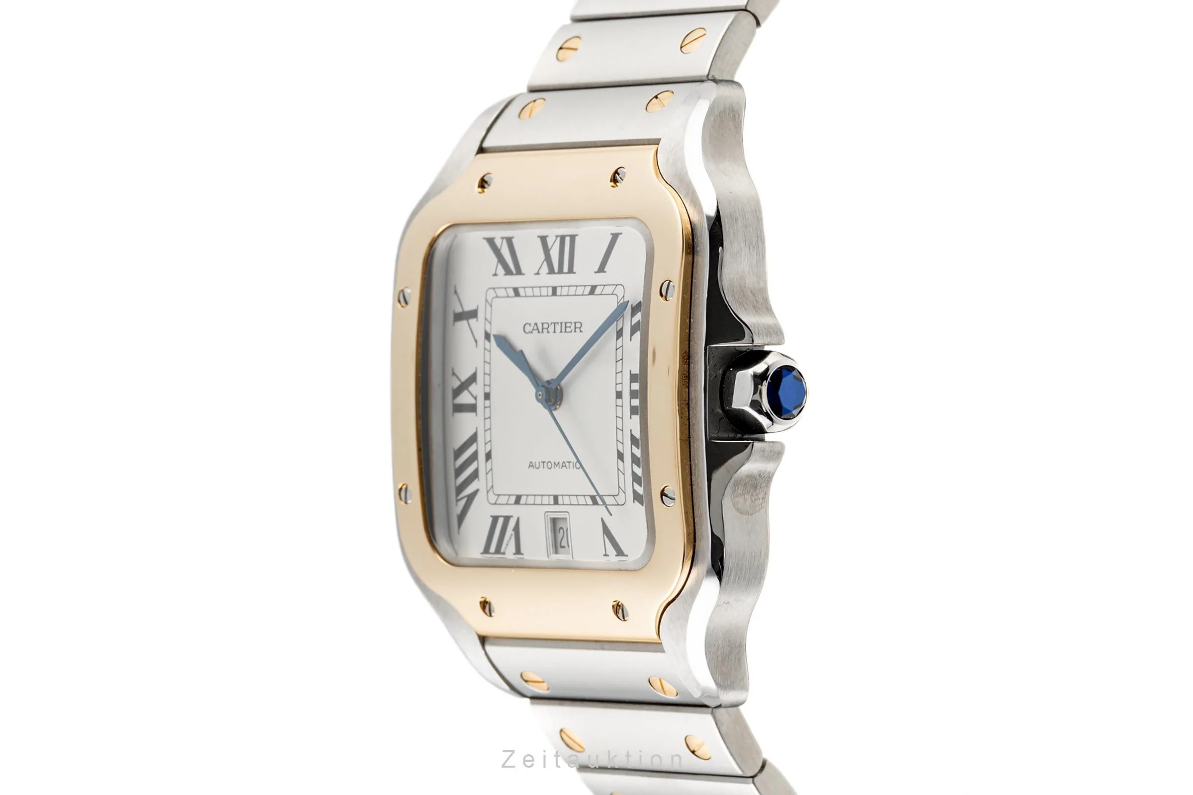 Cartier Santos steel / gold automatic men's watch W2SA0006  [2302946] - Image 7