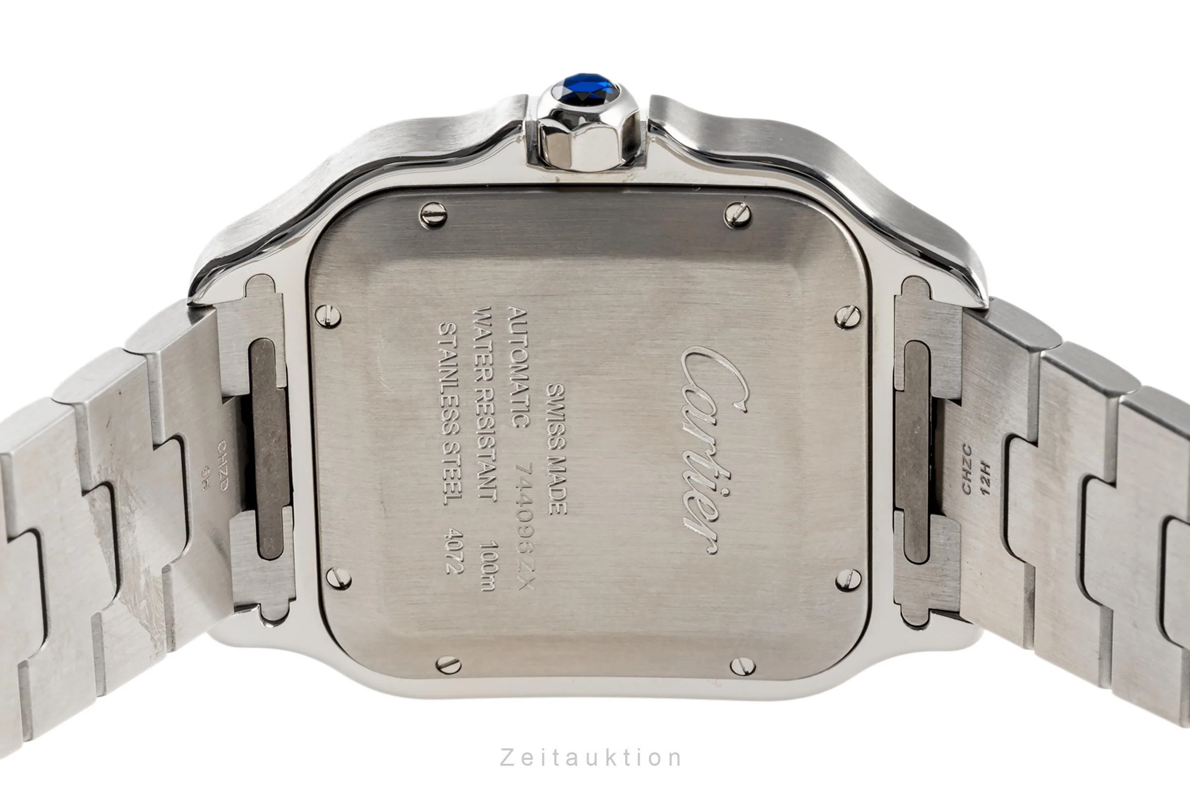 Cartier Santos steel / gold automatic men's watch W2SA0006  [2302946] - Image 9
