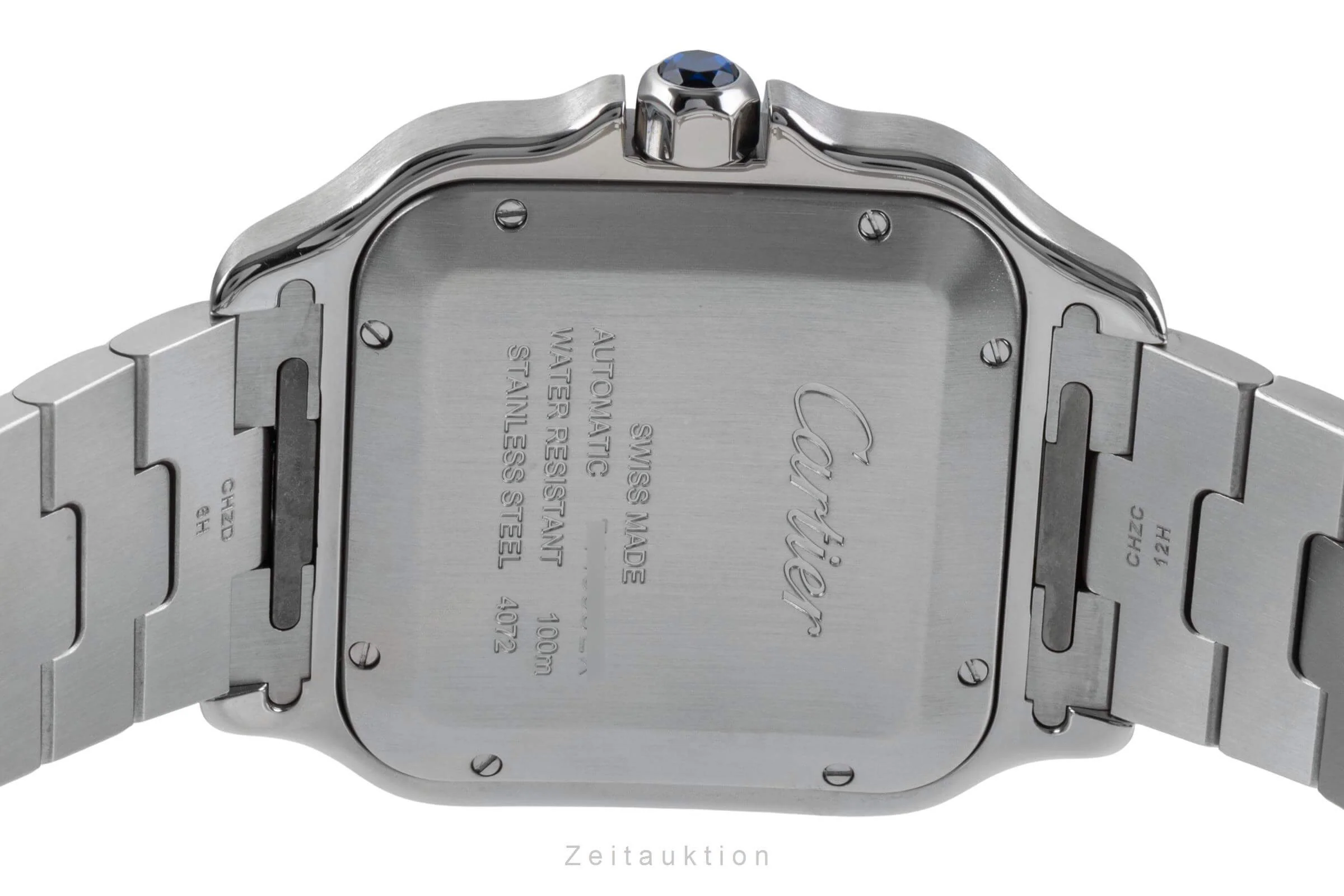 Cartier Santos steel / gold automatic men's watch W2SA0006  [2404535] - Image 13