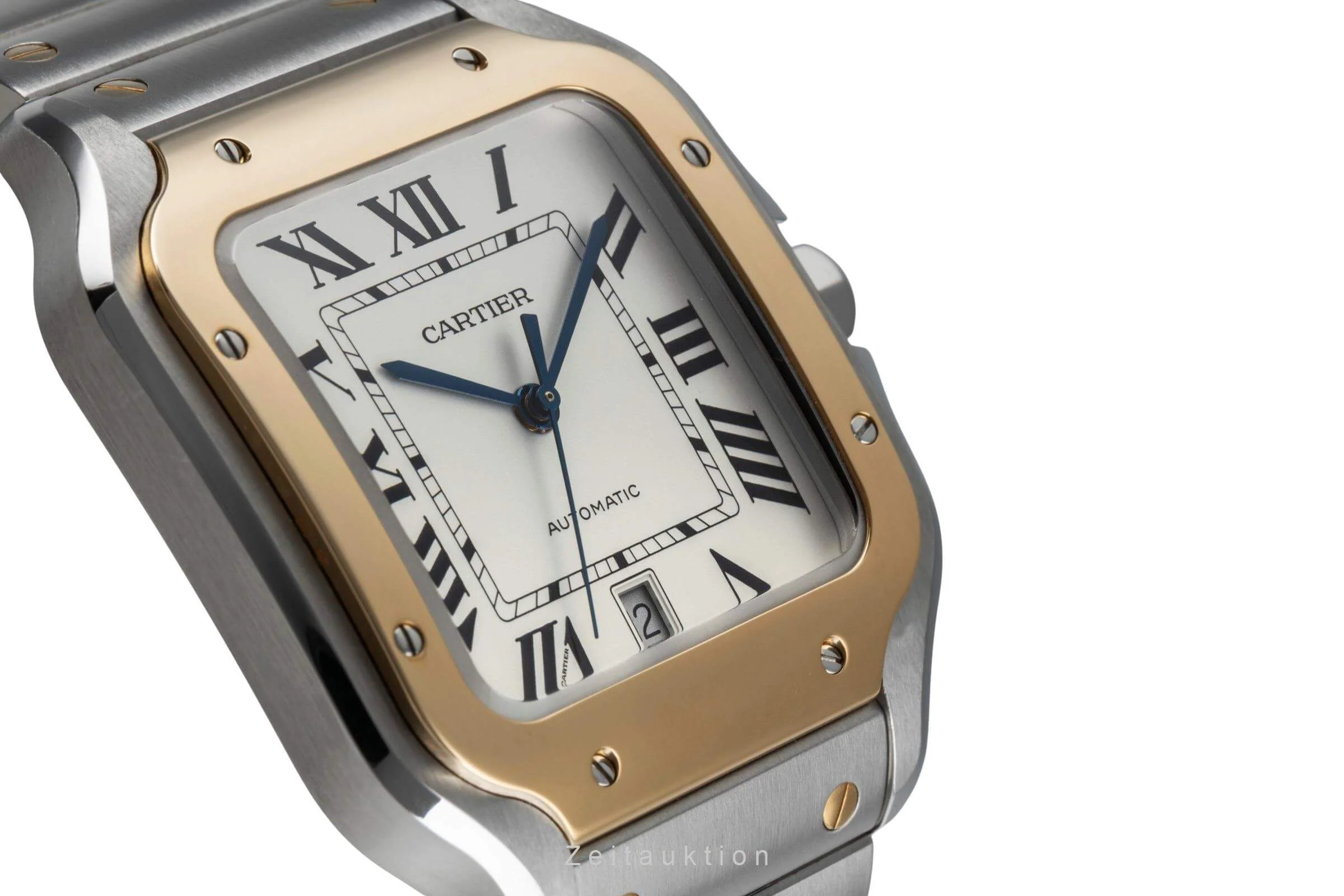 Cartier Santos steel / gold automatic men's watch W2SA0006  [2404535] - Image 14