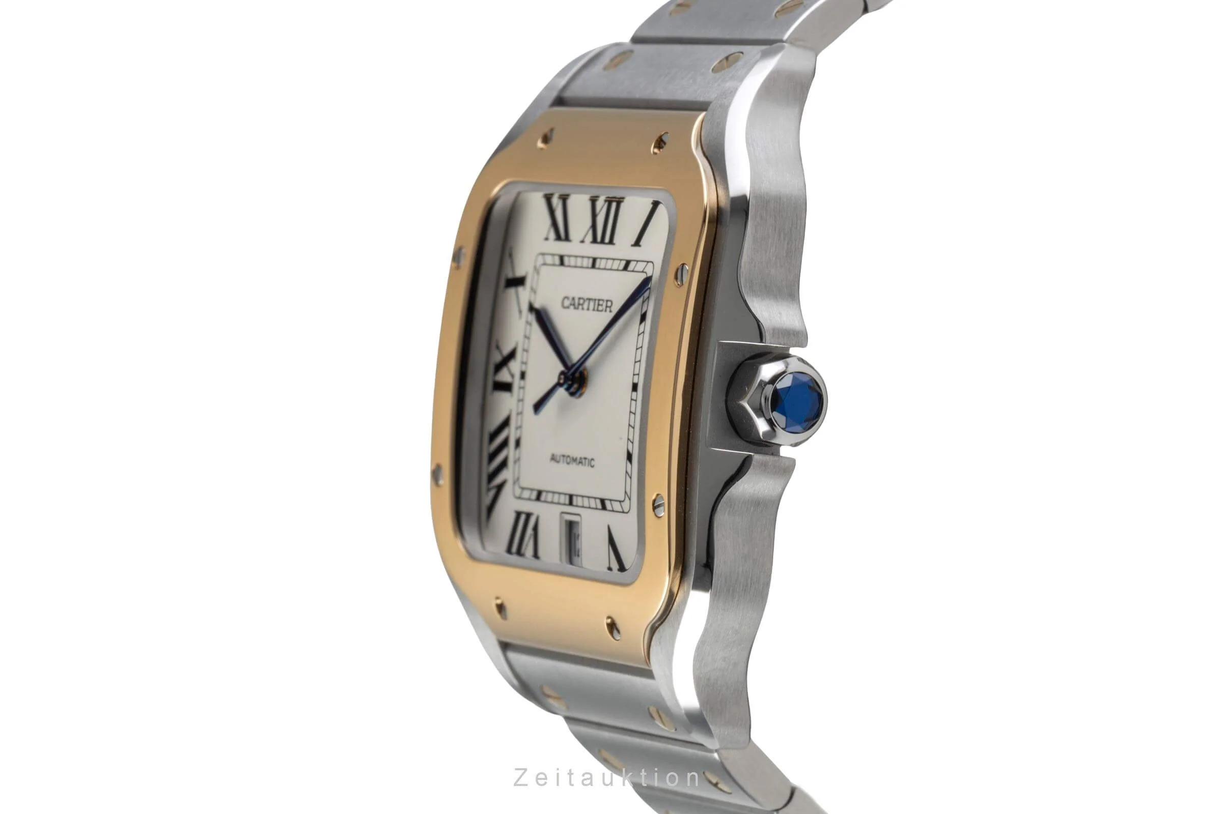 Cartier Santos steel / gold automatic men's watch W2SA0006  [2404535] - Image 6