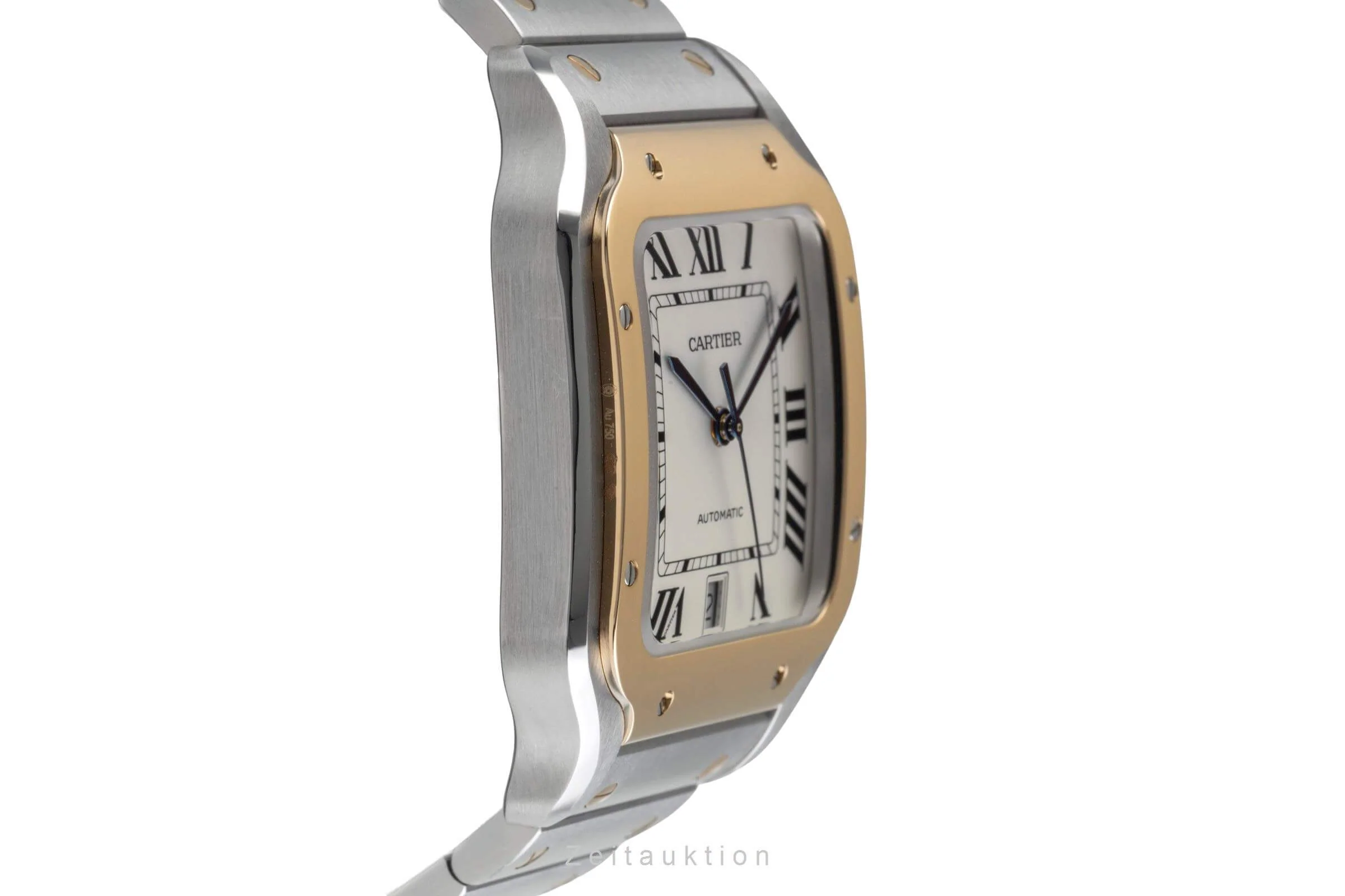 Cartier Santos steel / gold automatic men's watch W2SA0006  [2404535] - Image 7