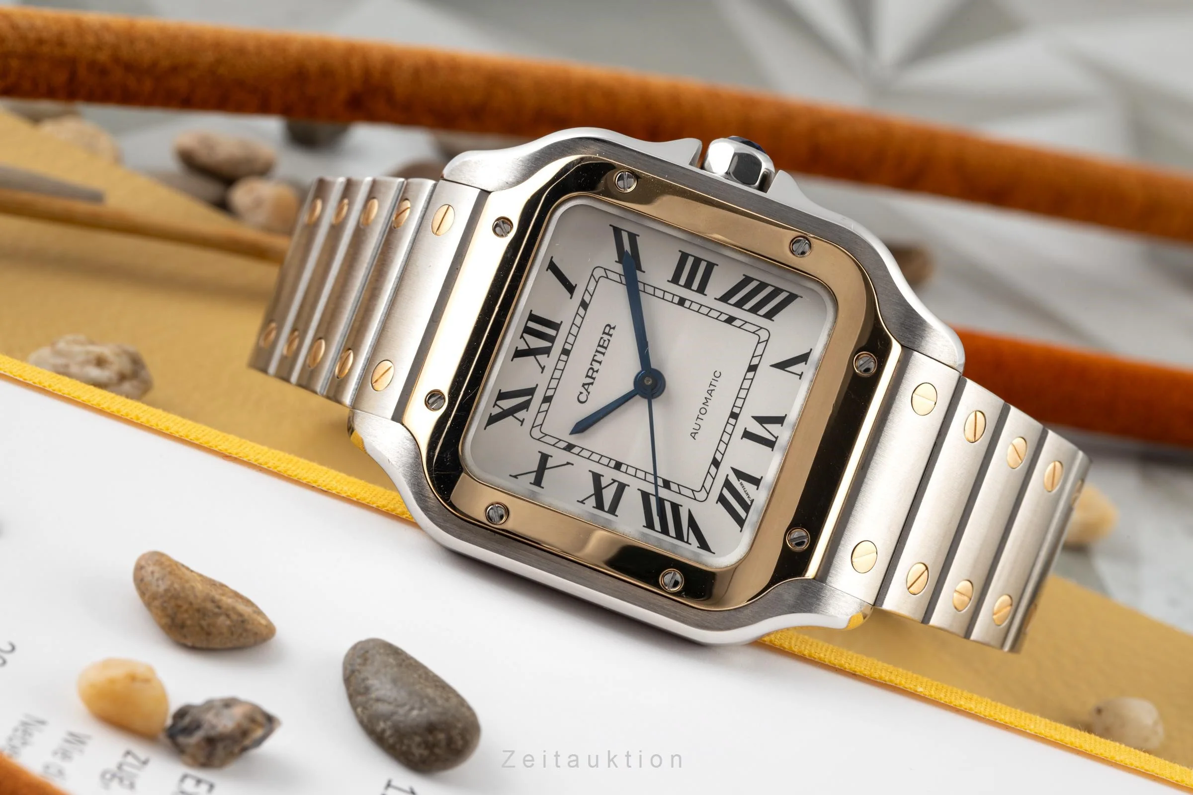 Cartier Santos steel / gold automatic men's watch W2SA0007 LP: 11100EUR  [2302320] - Image 2