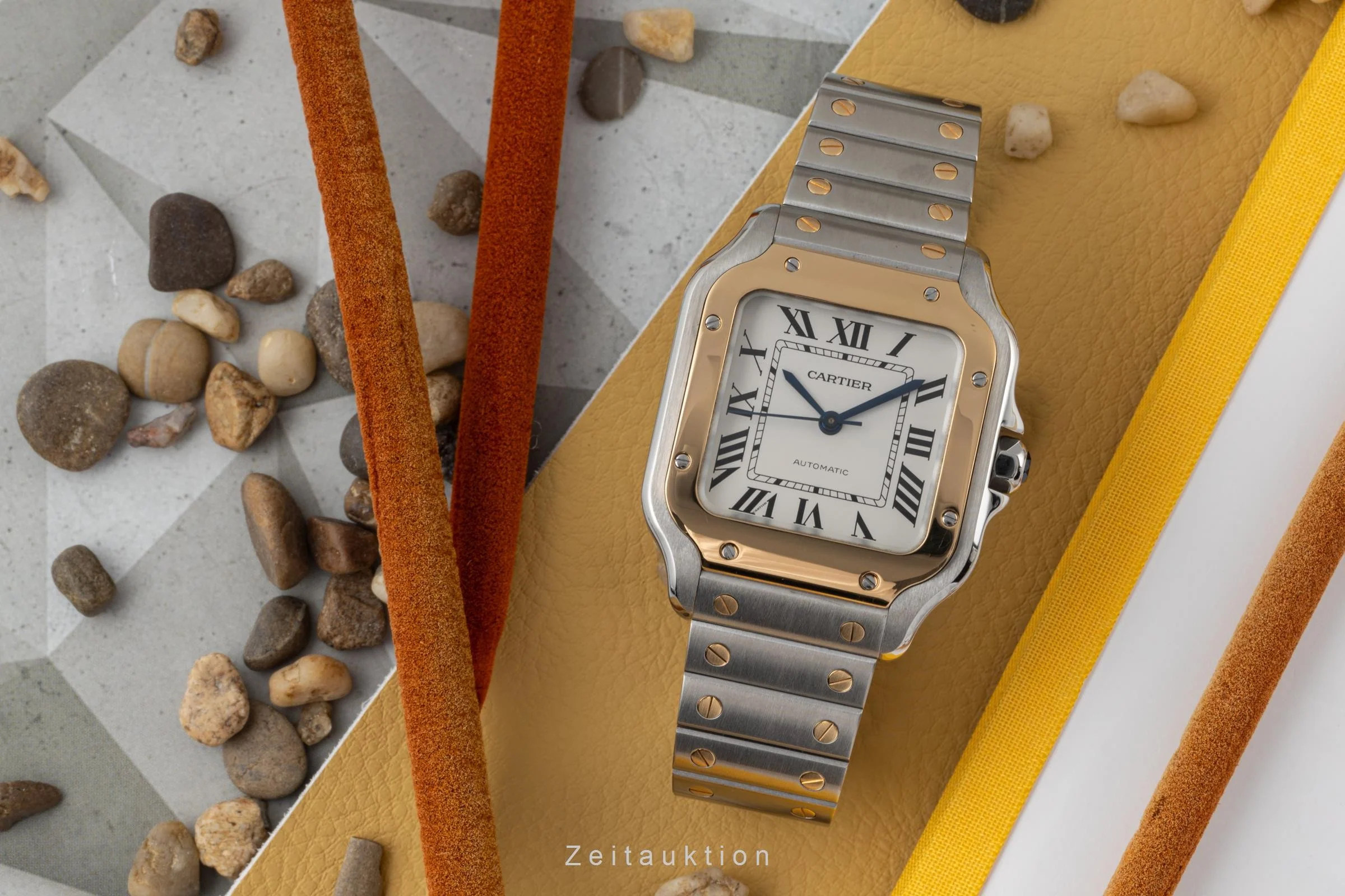 Cartier Santos steel / gold automatic men's watch W2SA0007 LP: 11100EUR  [2302320] - Image 3