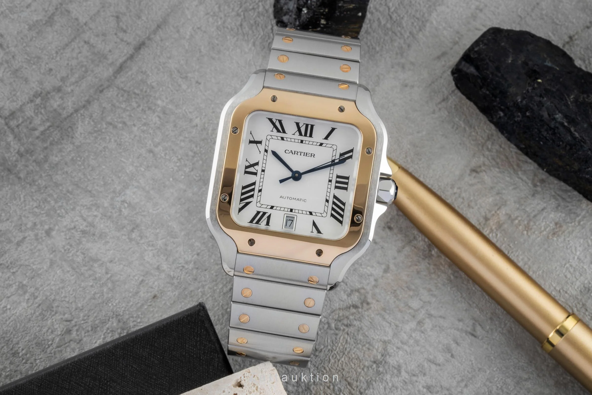 Cartier Santos steel / gold automatic men's watch W2SA0009 LP: 13400EUR  [2506313] - Image 4