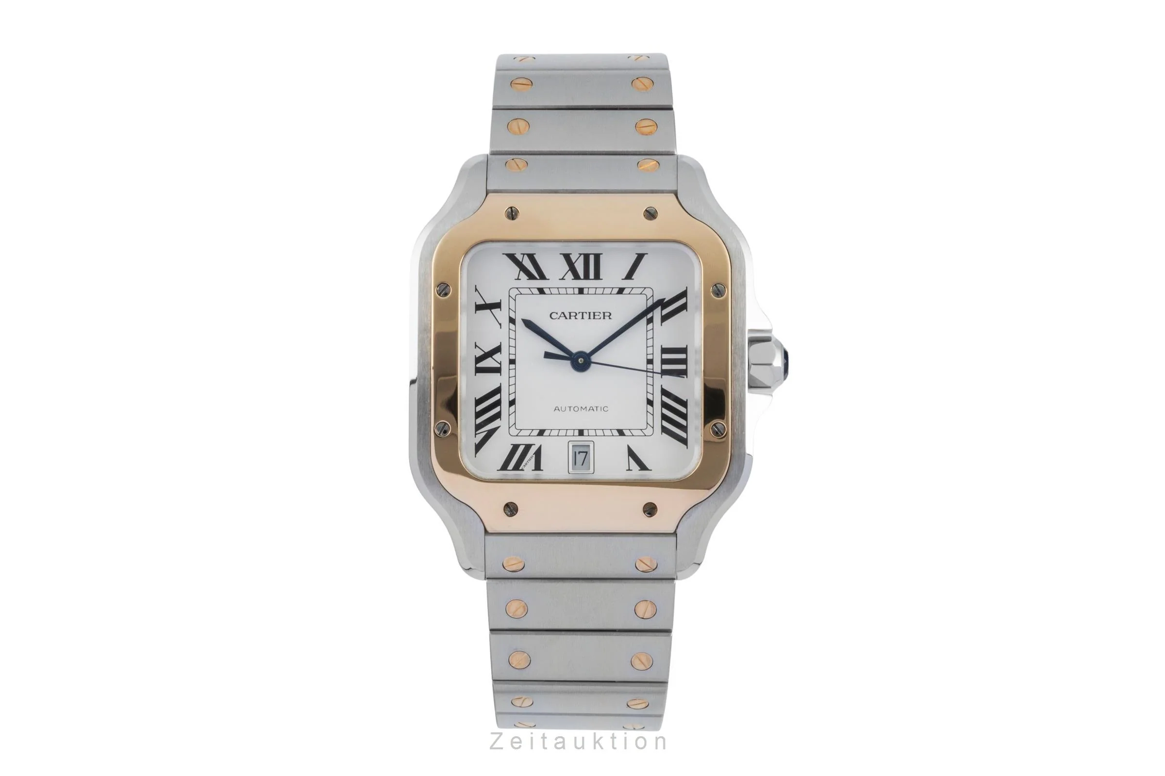 Cartier Santos steel / gold automatic men's watch W2SA0009 LP: 13400EUR  [2506313] - Image 5