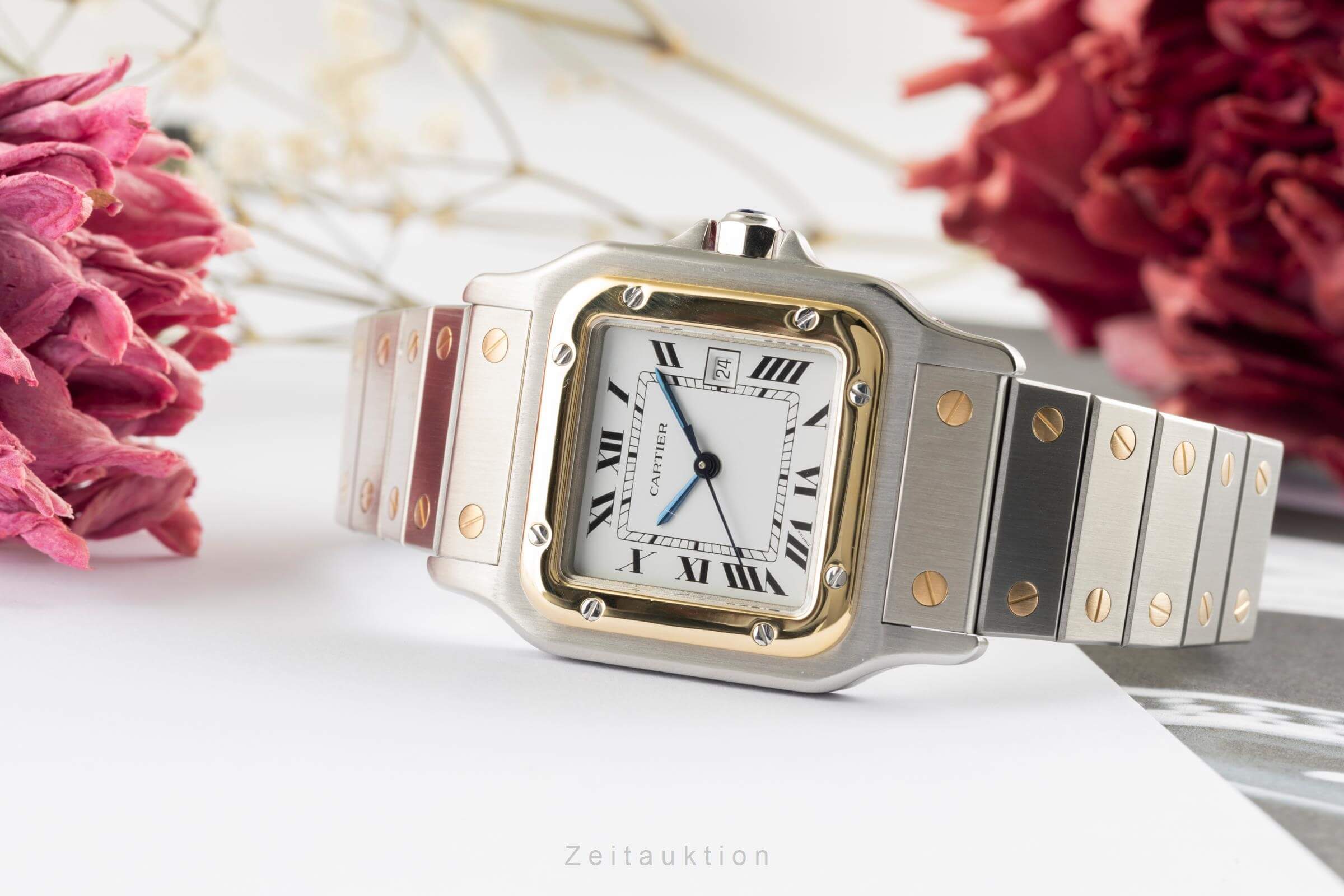 Cartier Santos steel / gold automatic unisex 2961 LP: 11400EUR  [2402515] - Image 2