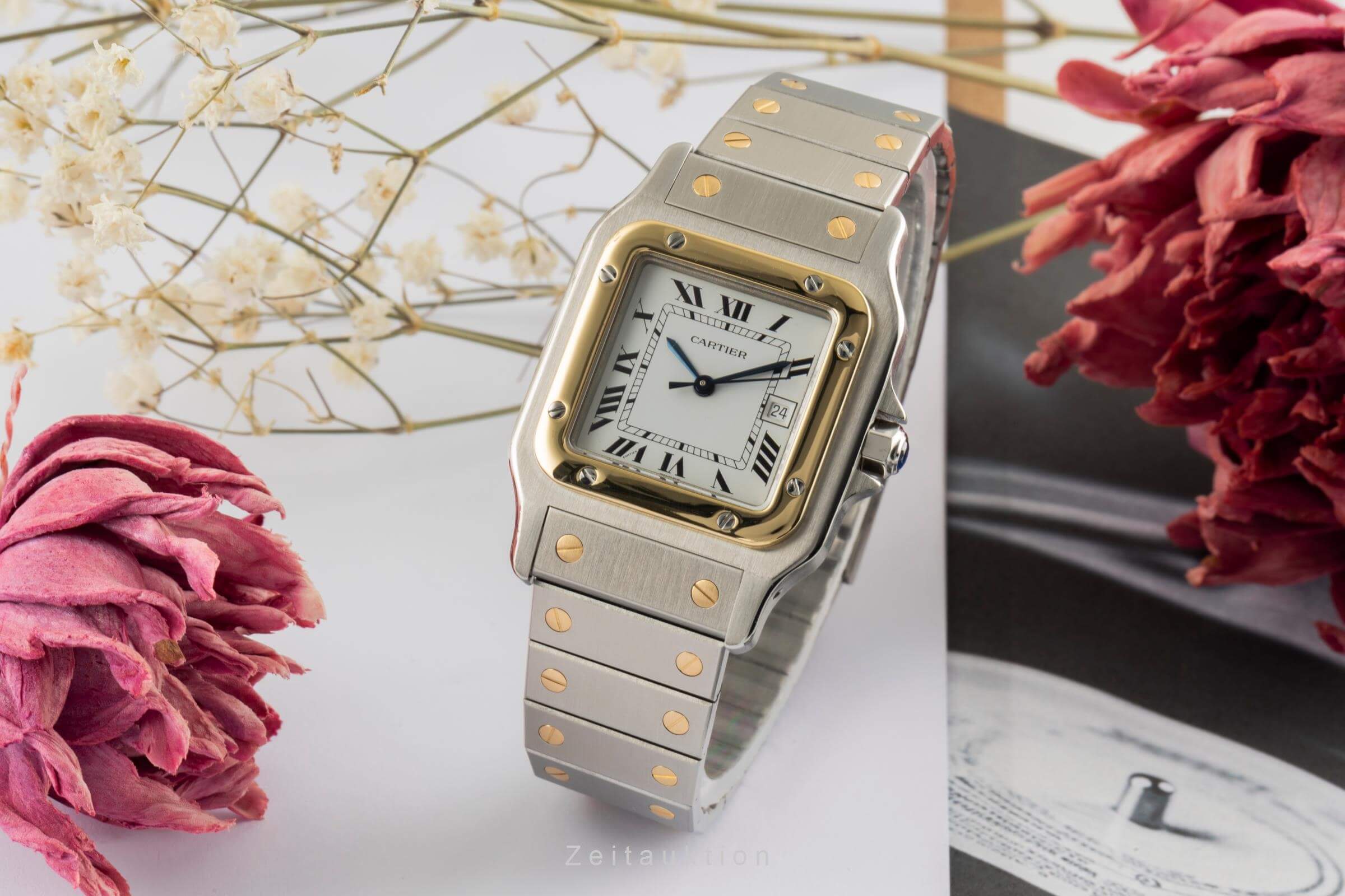 Cartier Santos steel / gold automatic unisex 2961 LP: 11400EUR  [2402515] - Image 3