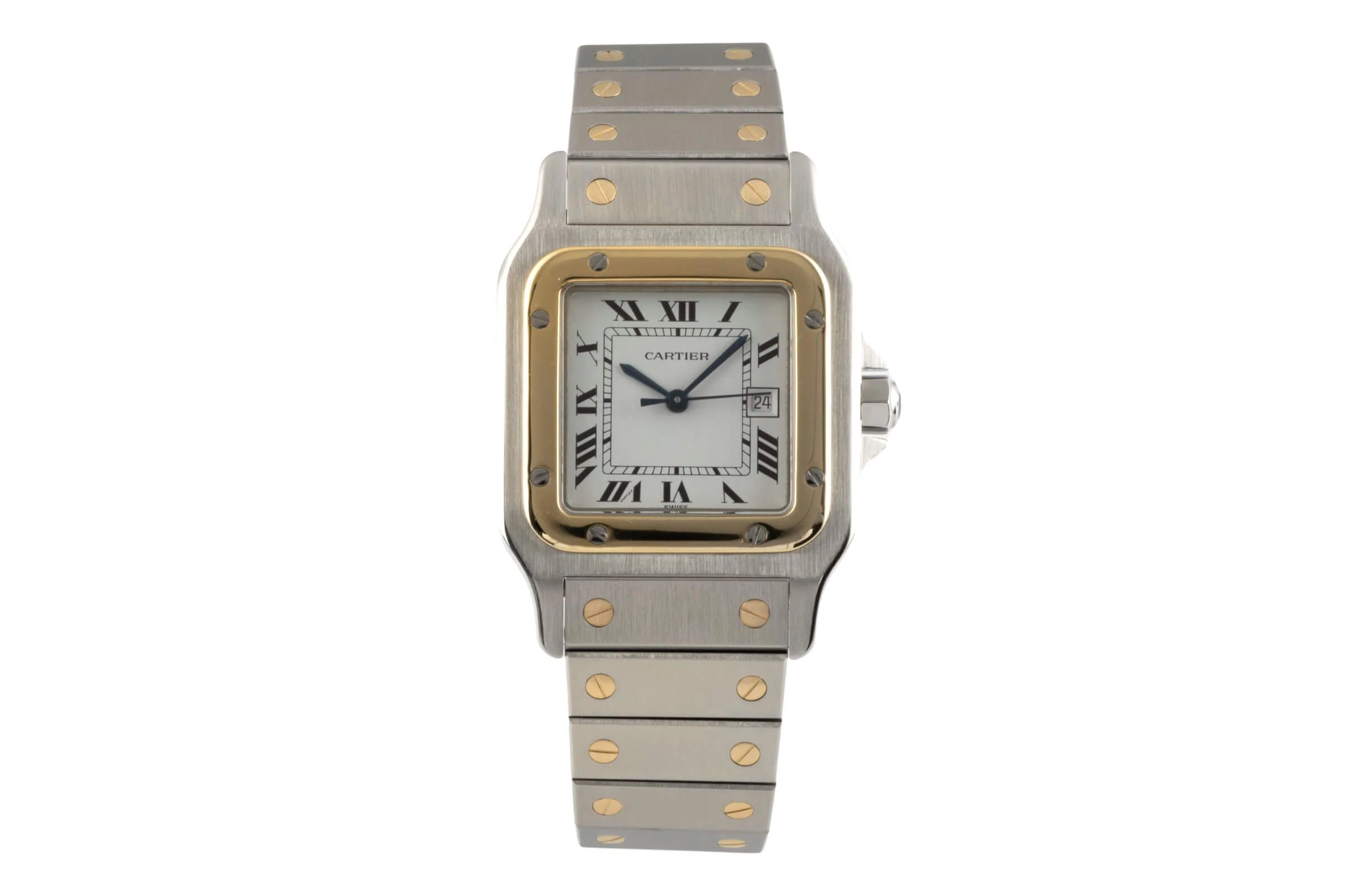 Cartier Santos steel / gold automatic unisex 2961 LP: 11400EUR  [2402515] - Image 4