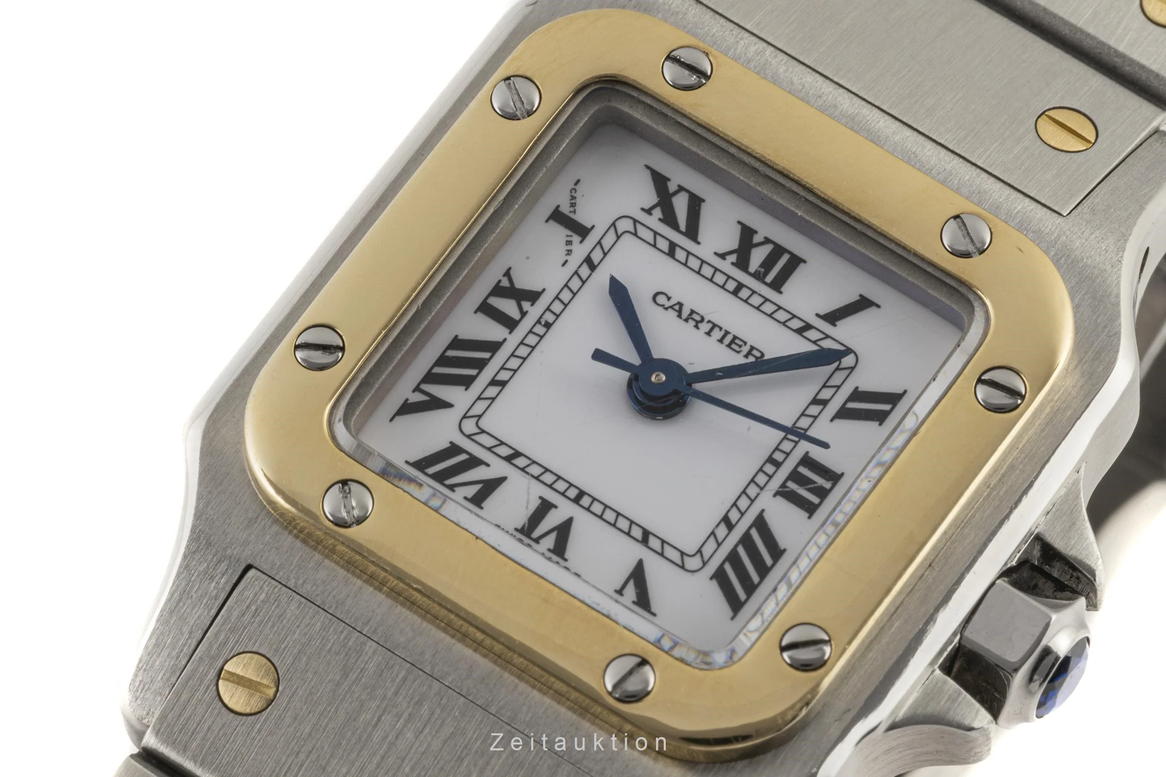 Cartier Santos steel / gold automatic women's watch 0902  [2206683] - Image 11