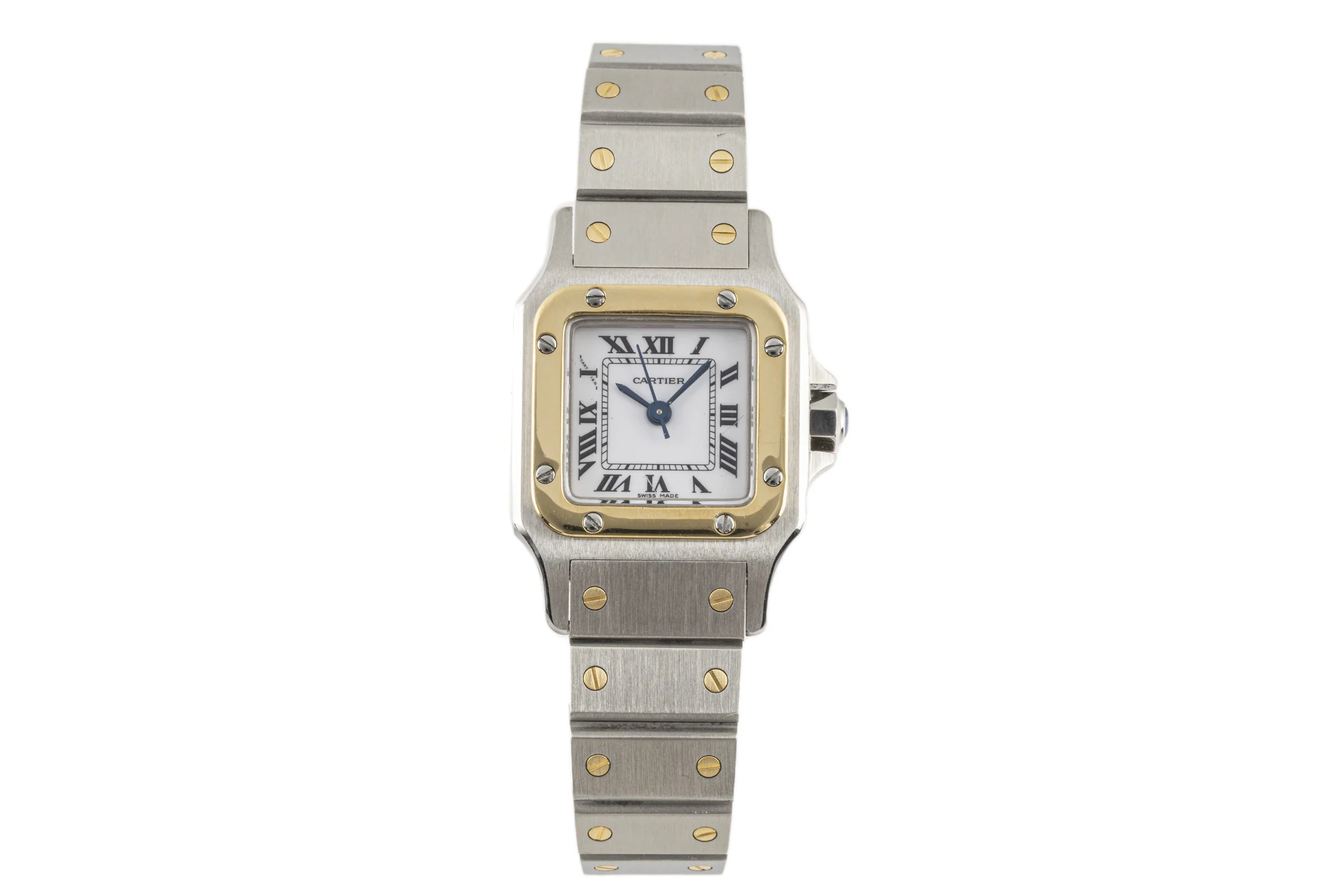 Cartier Santos steel / gold automatic women's watch 0902  [2206683] - Image 4