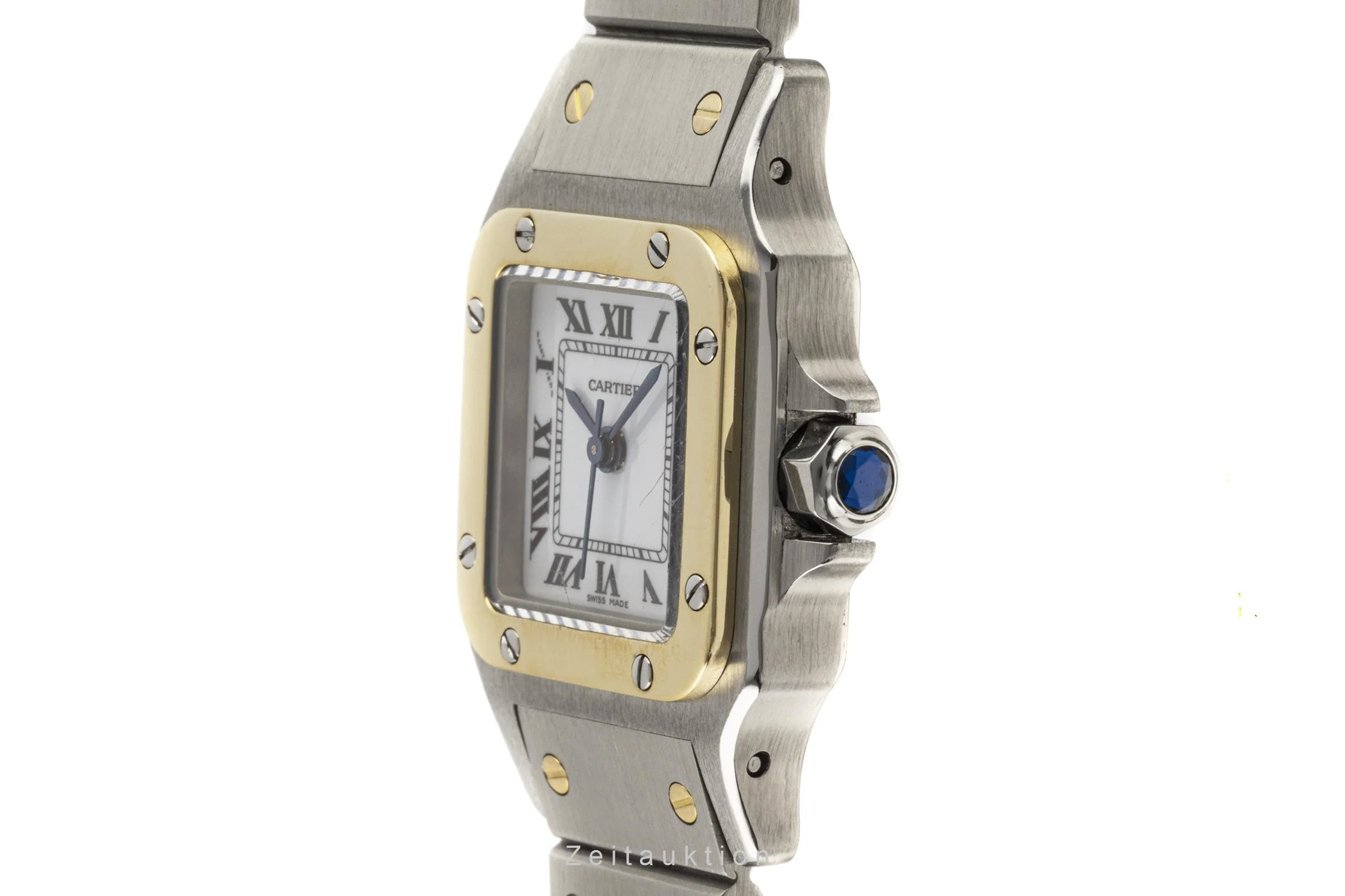 Cartier Santos steel / gold automatic women's watch 0902  [2206683] - Image 6