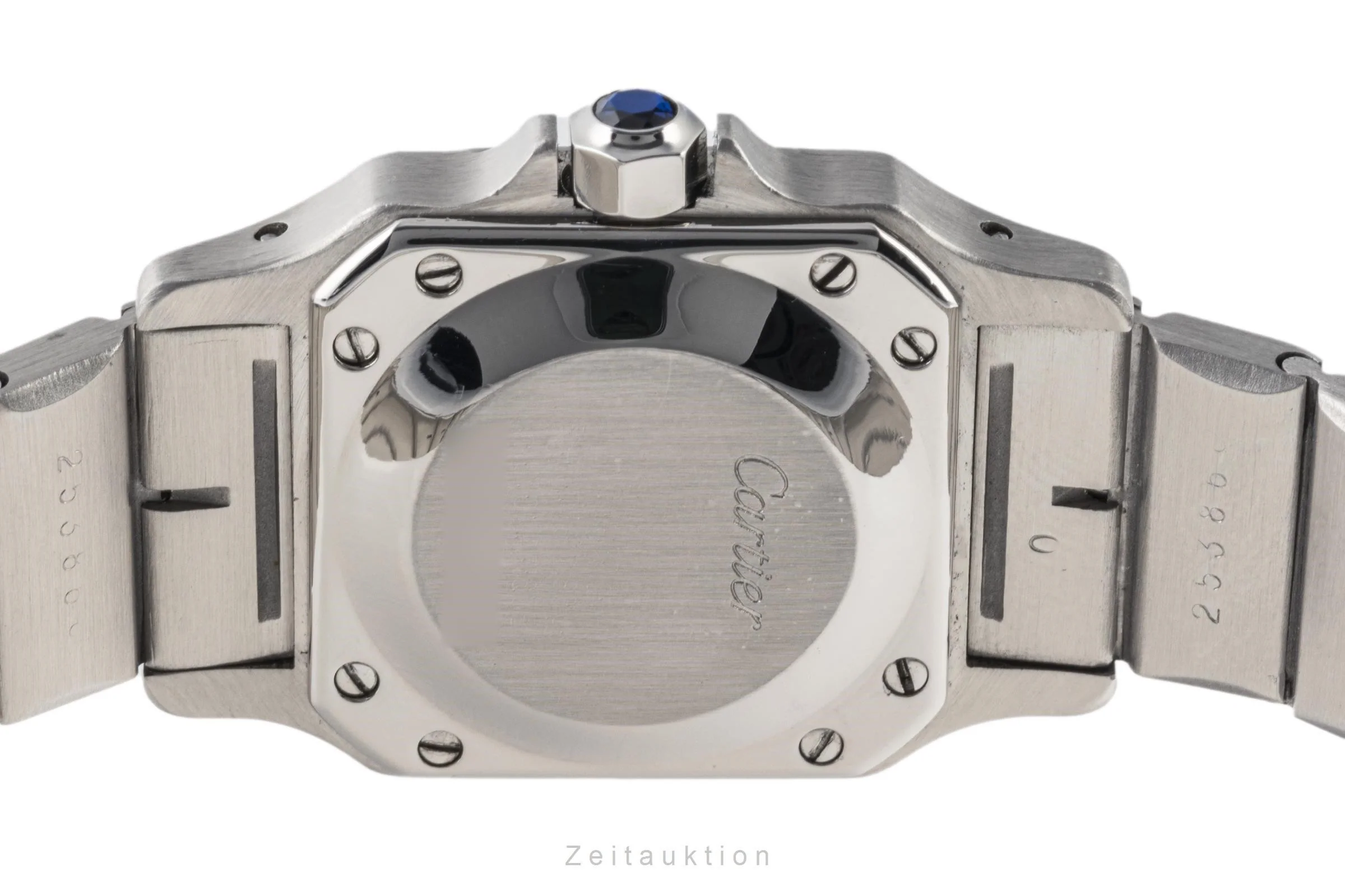 Cartier Santos steel / gold automatic women's watch 0902  [2206683] - Image 9